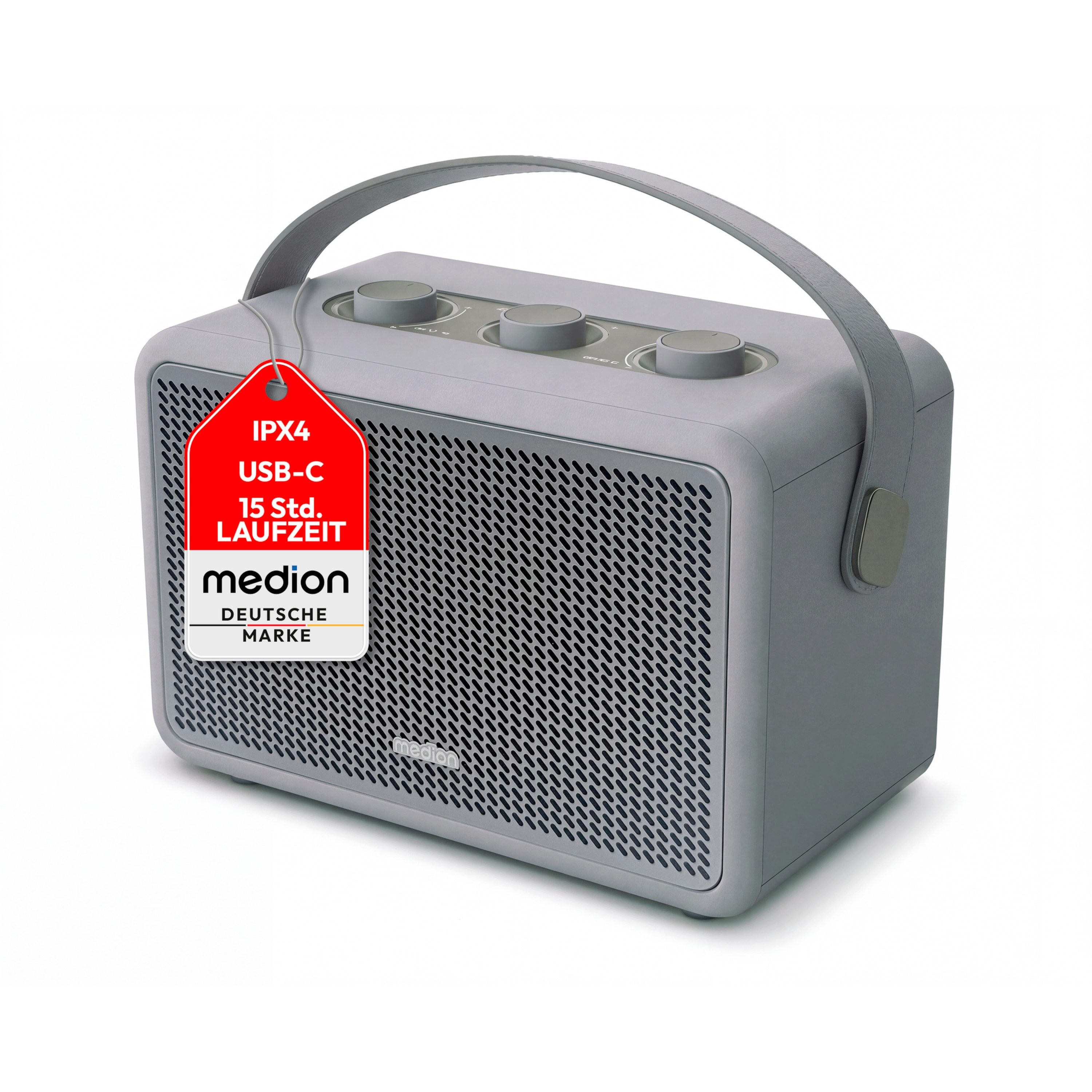 Medion® Medion Retro Bluetooth® Speaker LIFE BXO-1 (MD400008) Bluetooth-Lautsprecher (Bluetooth 5.3, 30 W)