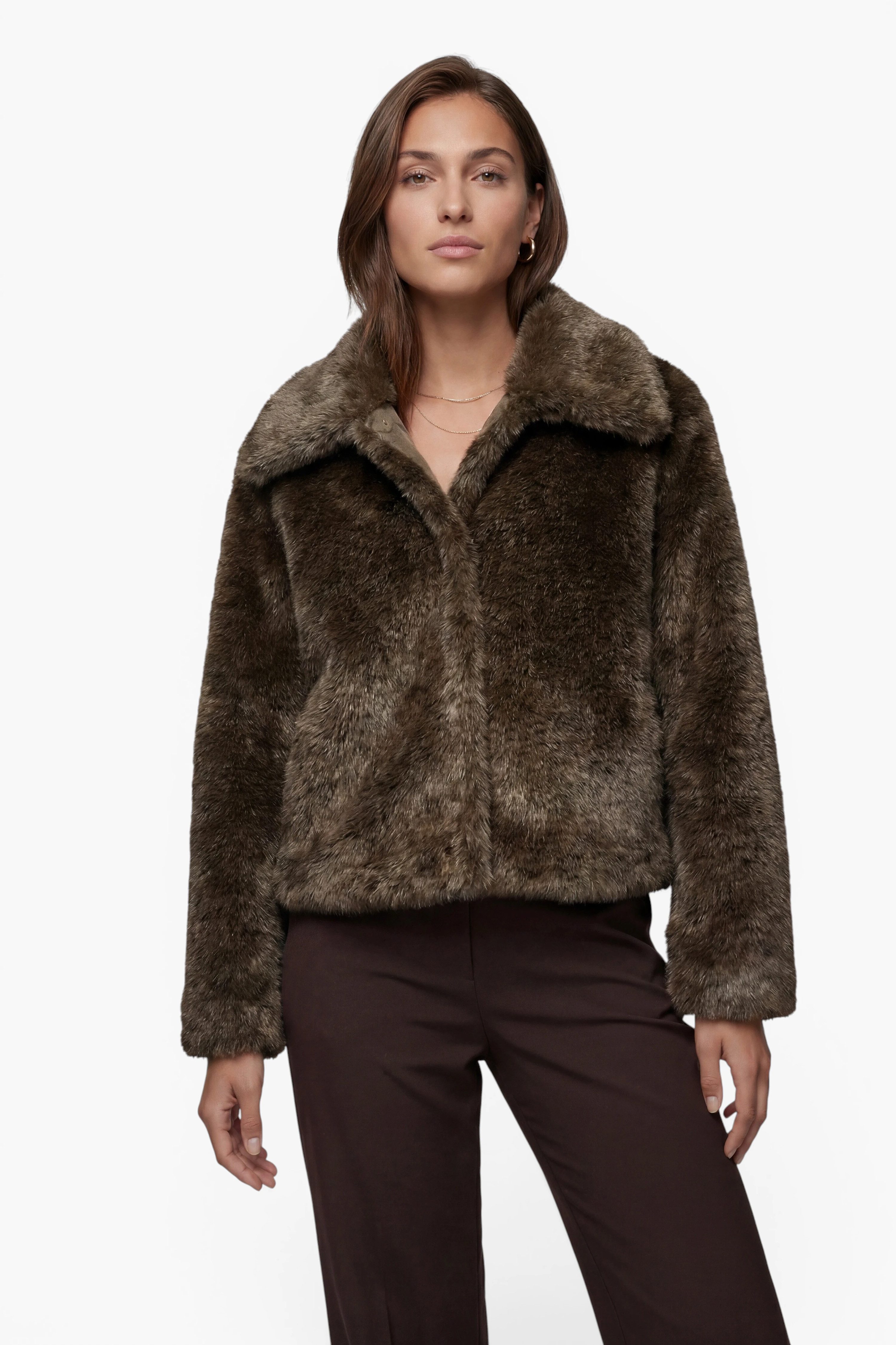 FUNK since 1776 Fellimitatjacke Wendejacke mit Webpelz und Velourslederimitat – zwei Looks in einem