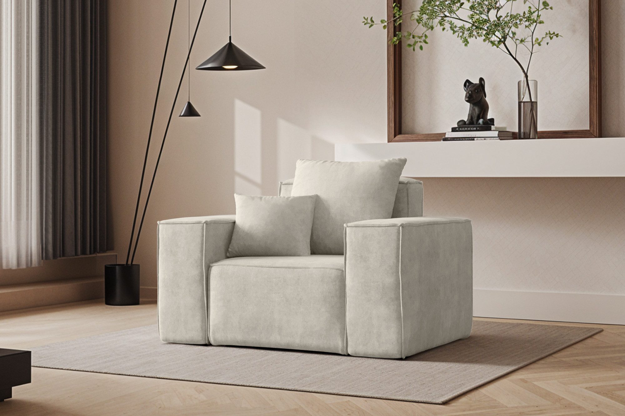 Kaiser Möbel Sessel Ella Modern Stoff Noel
