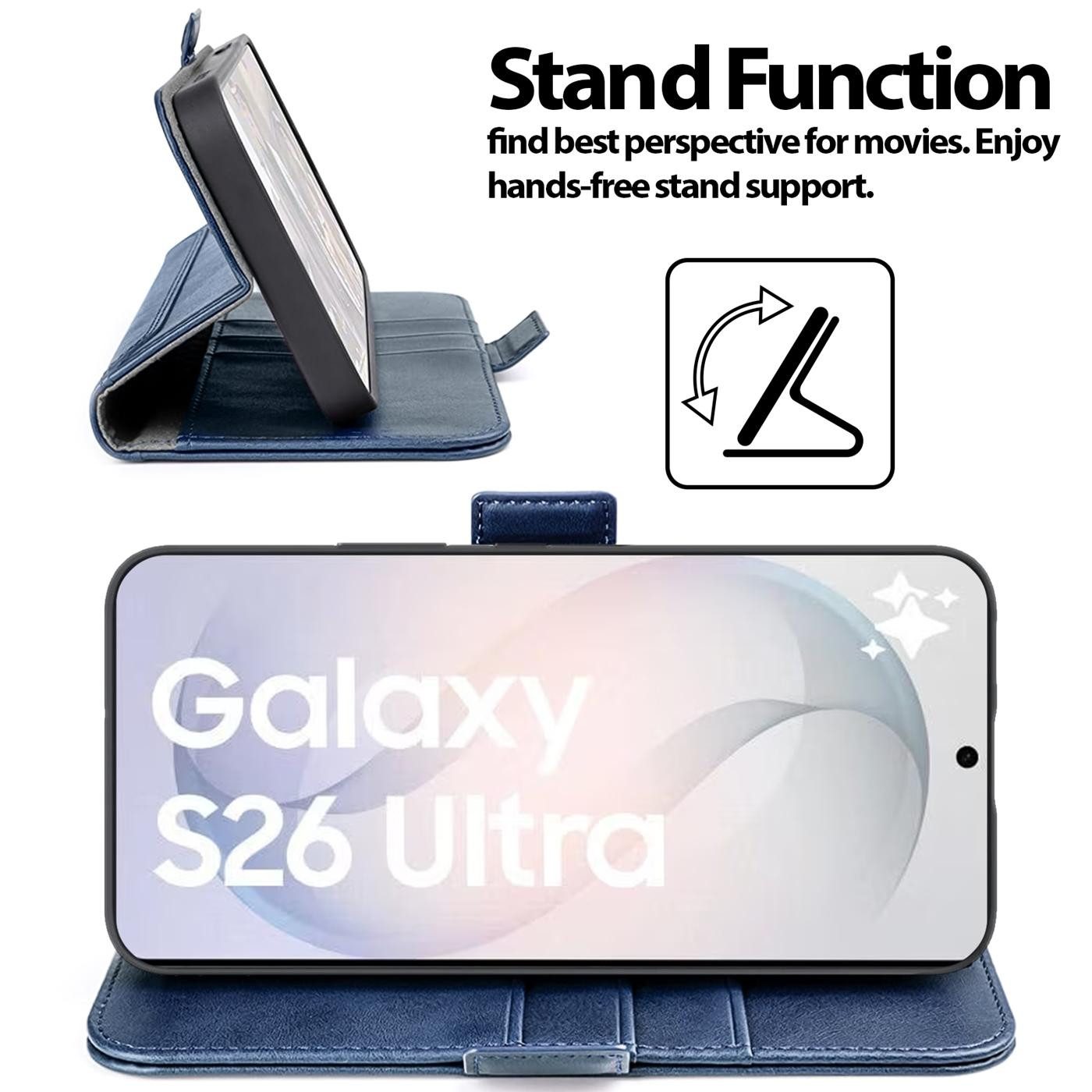 CoolGadget Handyhülle Book Case Elegance Tasche für Samsung Galaxy S26 Ultra 6,9 Zoll, Hülle Magnet Klapphülle Flip Case für Samsung S26 Ultra Schutzhülle – Bild 2 von 5