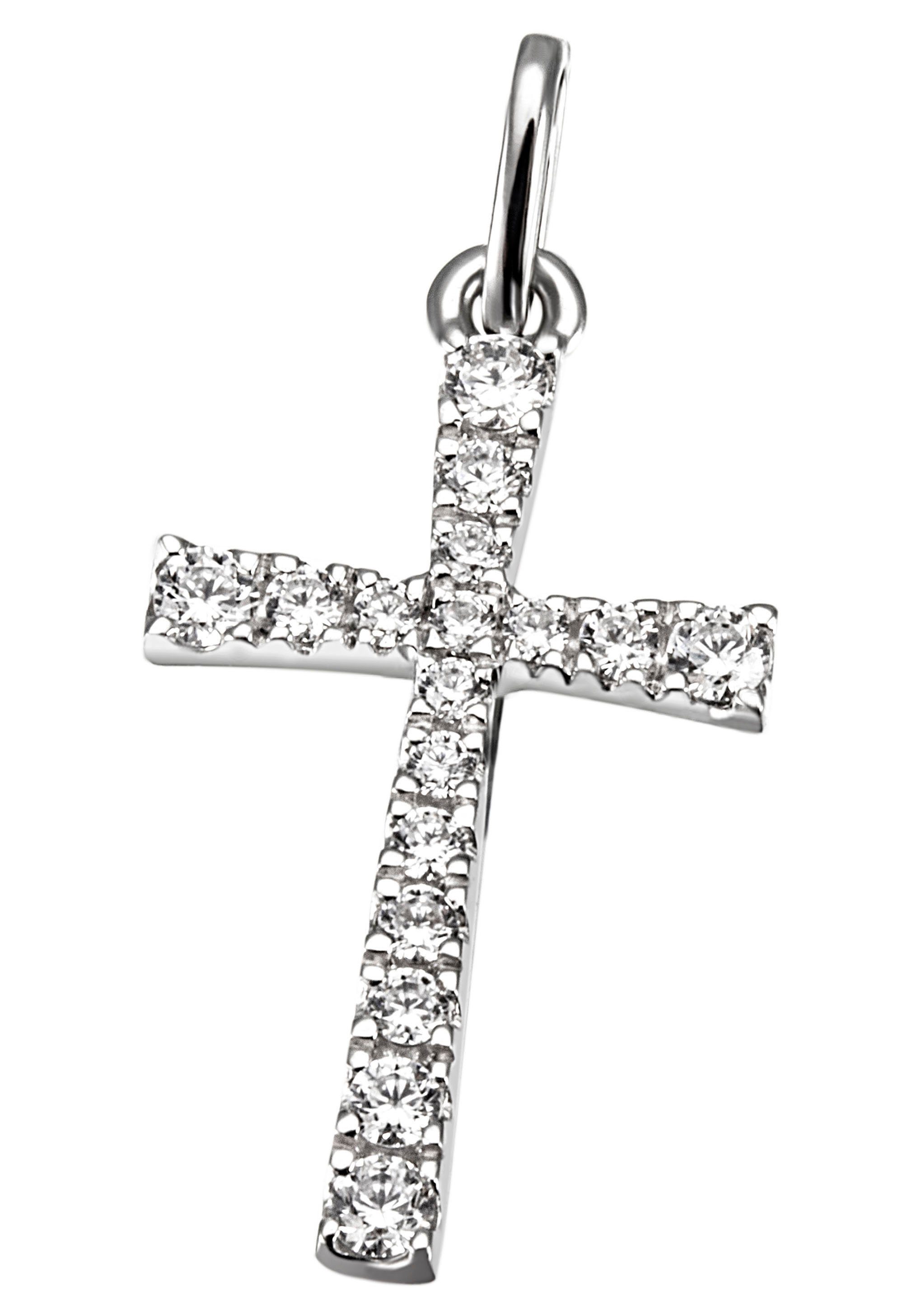 Firetti Kettenanhänger Schmuck Geschenk Silber 925 Halsschmuck Anhänger Kreuz, zu Hoodie, Kleid, Shirt, Jeans, Sneaker! Anlass Geburtstag Weihnachten