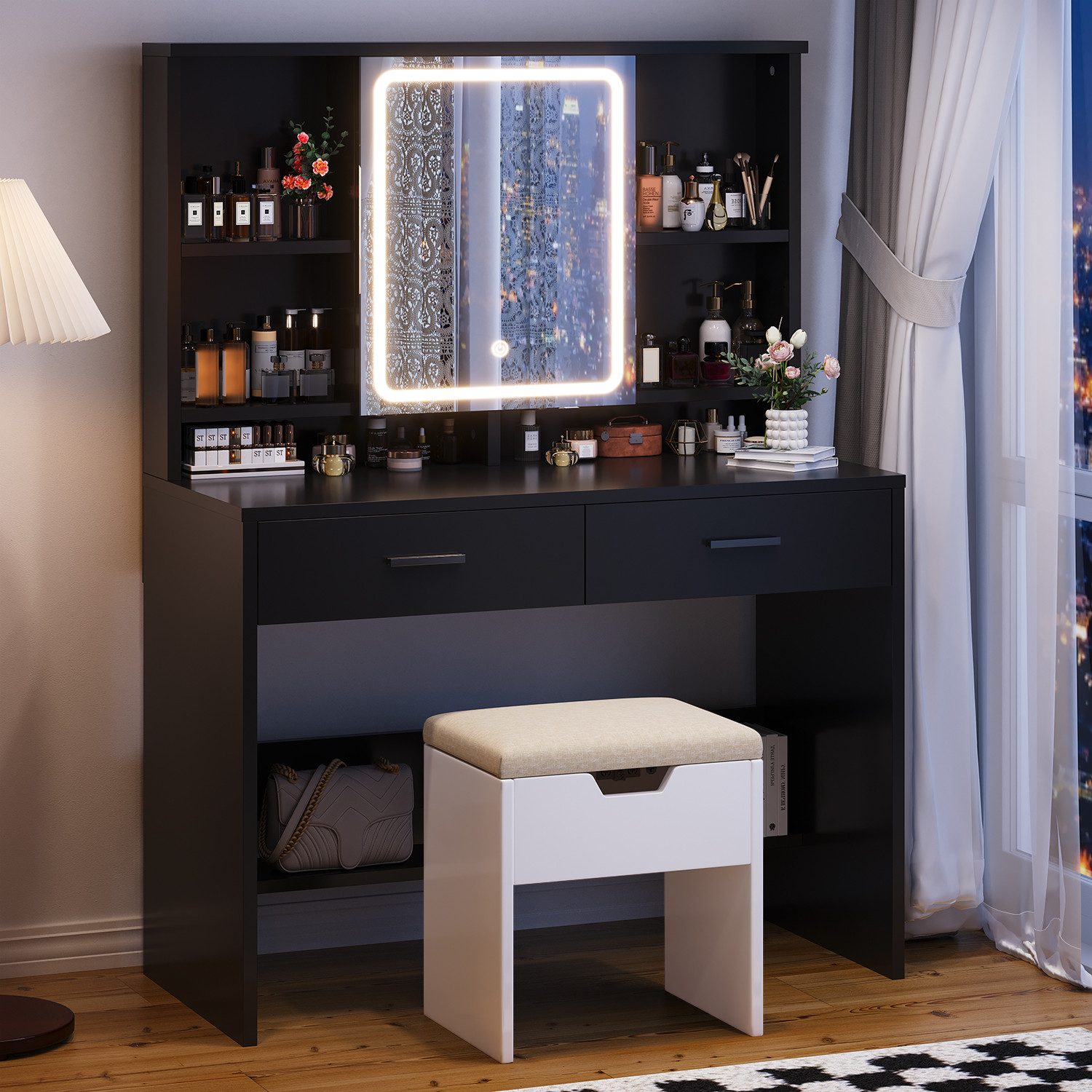 HOMALL Schminktisch Schminktisch mit Spiegel und günstig online kaufen