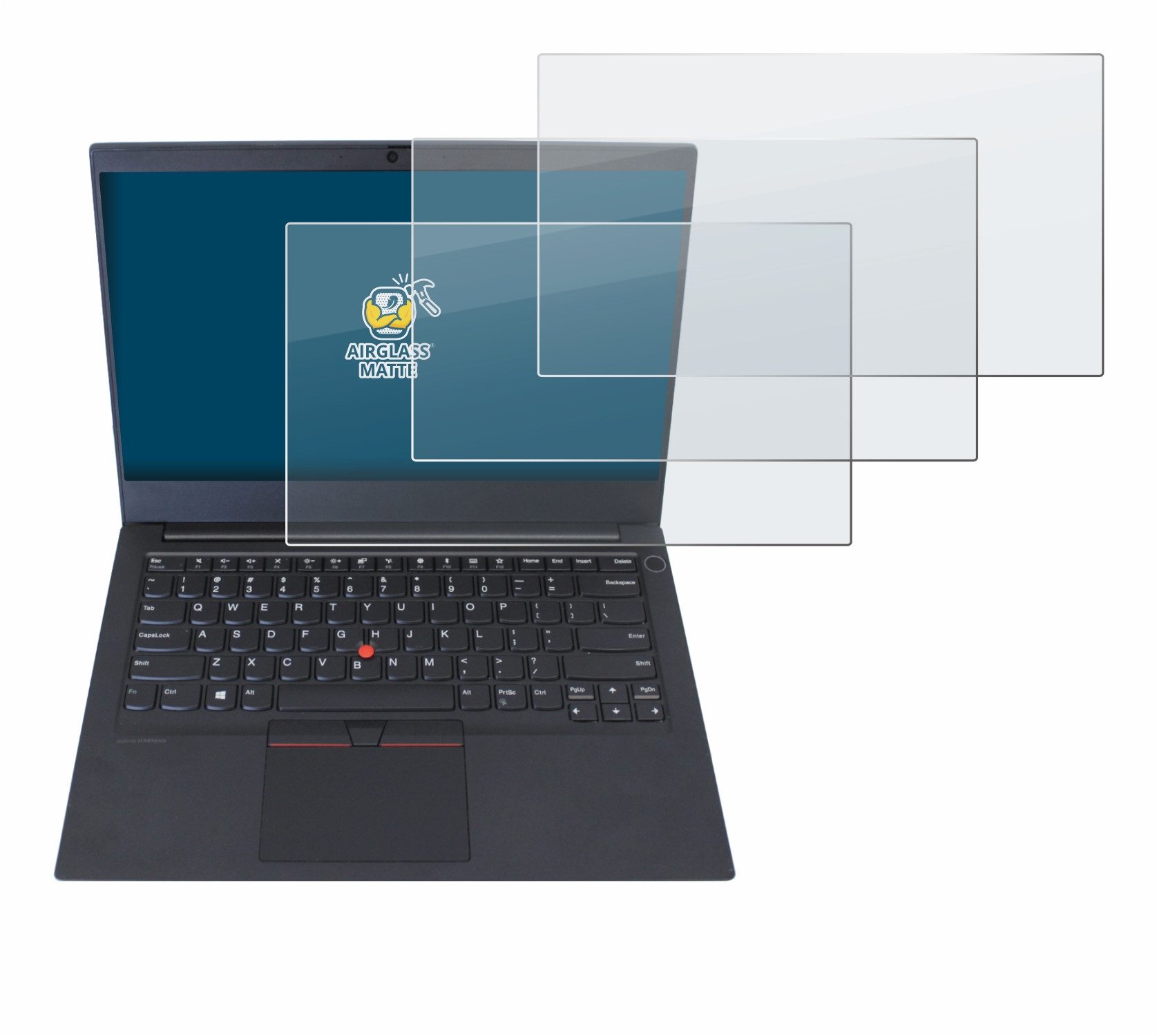 BROTECT Displayschutzglas Folie für Lenovo ThinkPad E14 Gen 1, 3 Stück, Schutzfolie Glas Panzer Display Schutz matt