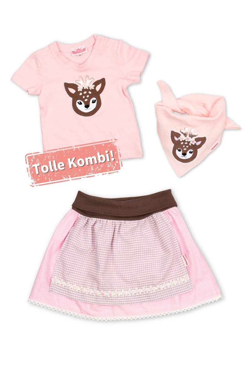 P.Eisenherz Trachtenkleid Trachtenshirt Baby/Kind - BAMBI - rosa
