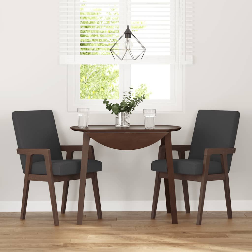 vidaXL Esszimmerstuhl Esszimmerstühle mit Kissen 2 Stk. Braun Massivholz Gu günstig online kaufen