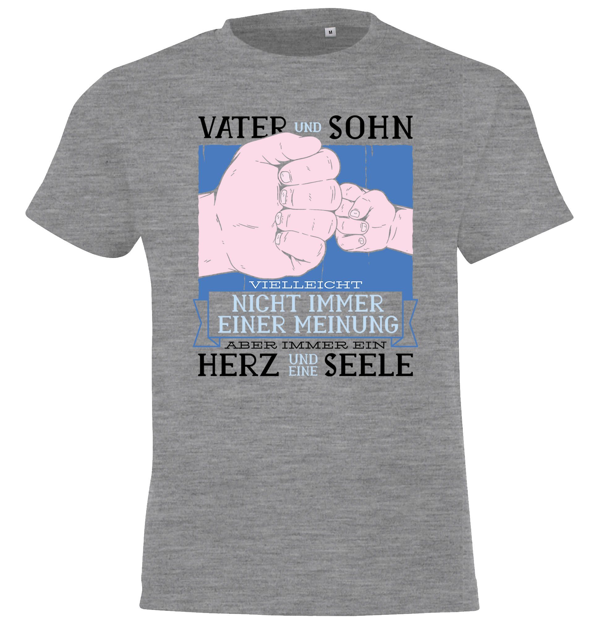 Youth Designz T-Shirt "Vater Sohn Herz Seele" Kinder Shirt für Jungen und Mädchen mit trendigem Frontprint