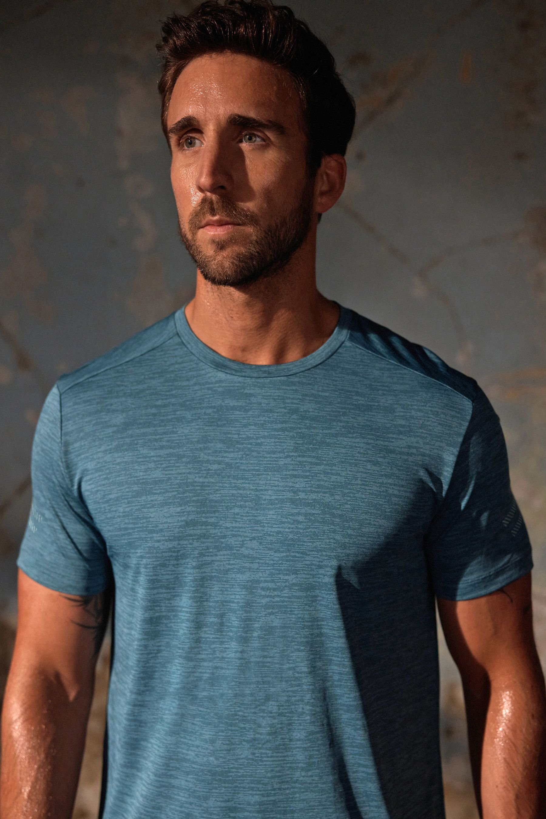 Next Trainingsshirt Next Active Sport-T-Shirt Blue (1-tlg)