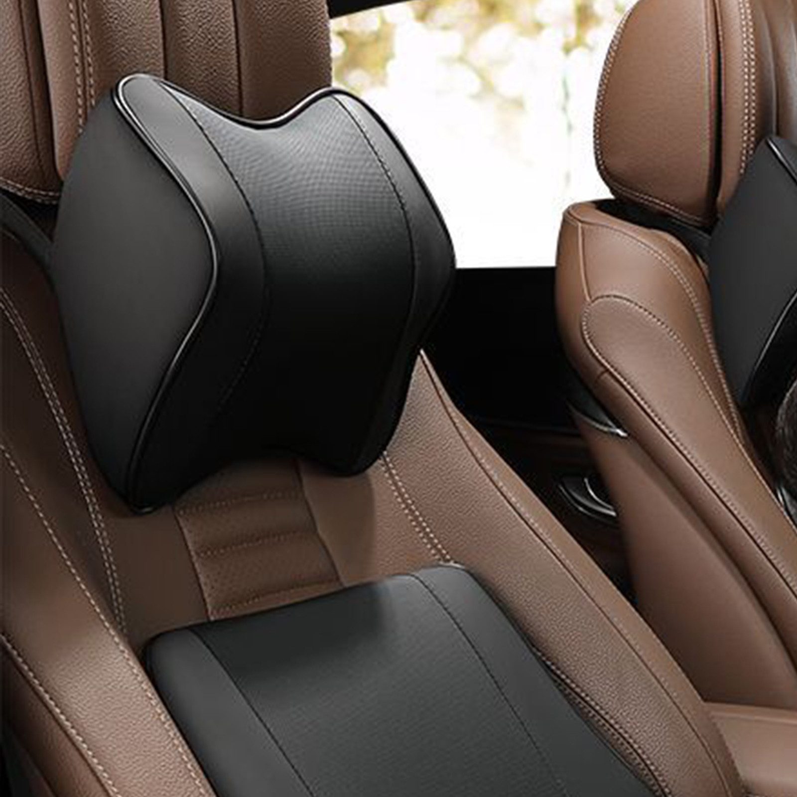 STILVORA Nackenkissen Ergonomisches Kopfstützenkissen schwarz,Memory Foam N günstig online kaufen