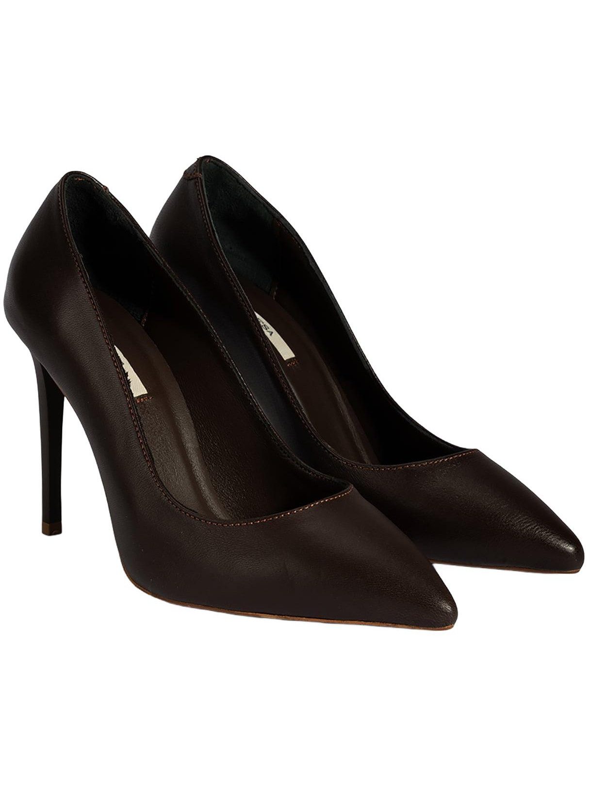 Desa Desa Damen-Lederpumps – Stiletto, 9 cm Absatz, atmungsaktiv, zum Hinei Pumps