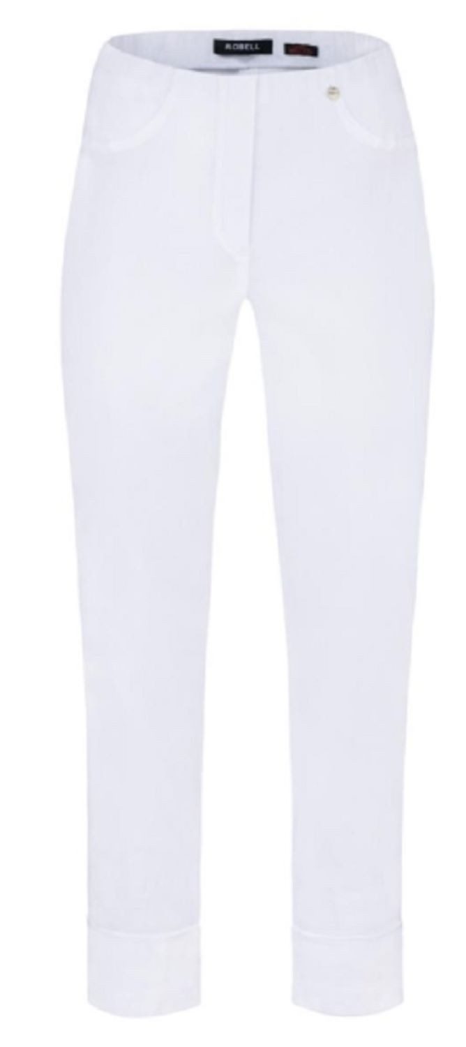 ROBELL Stoffhose Bella09-51568, mit Umschlag und Gesäßtaschen mit Gesäßtasche