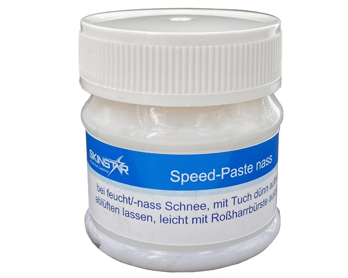 SkinStar Ski SKINSTAR Speed Paste Skiwax Skiwachs Wachs 30g Fleece Poliertuch