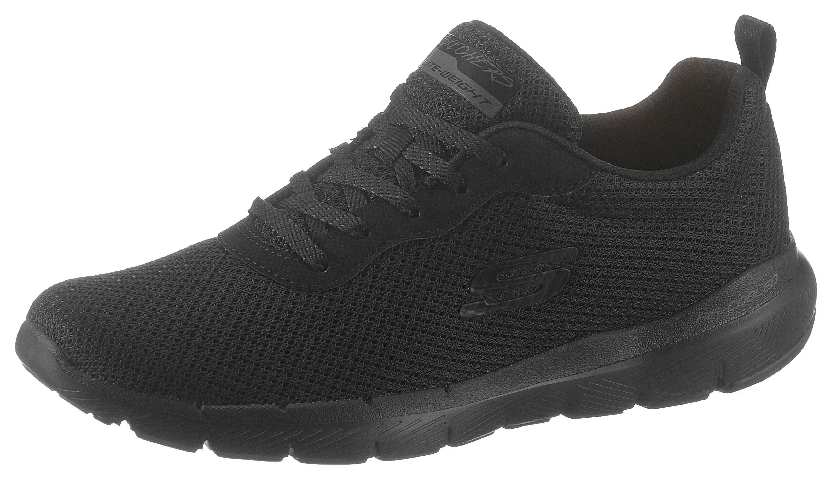 Skechers Flex First Sneaker Insight mit - black 3.0 Ausstattung Memory Appeal Foam