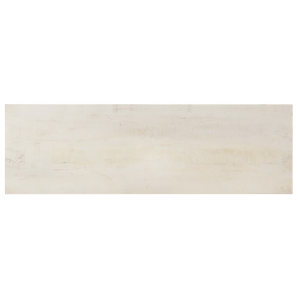 Weiß furnicato Beistelltisch Konsolentisch cm 115x35x77 Mangoholz Raues