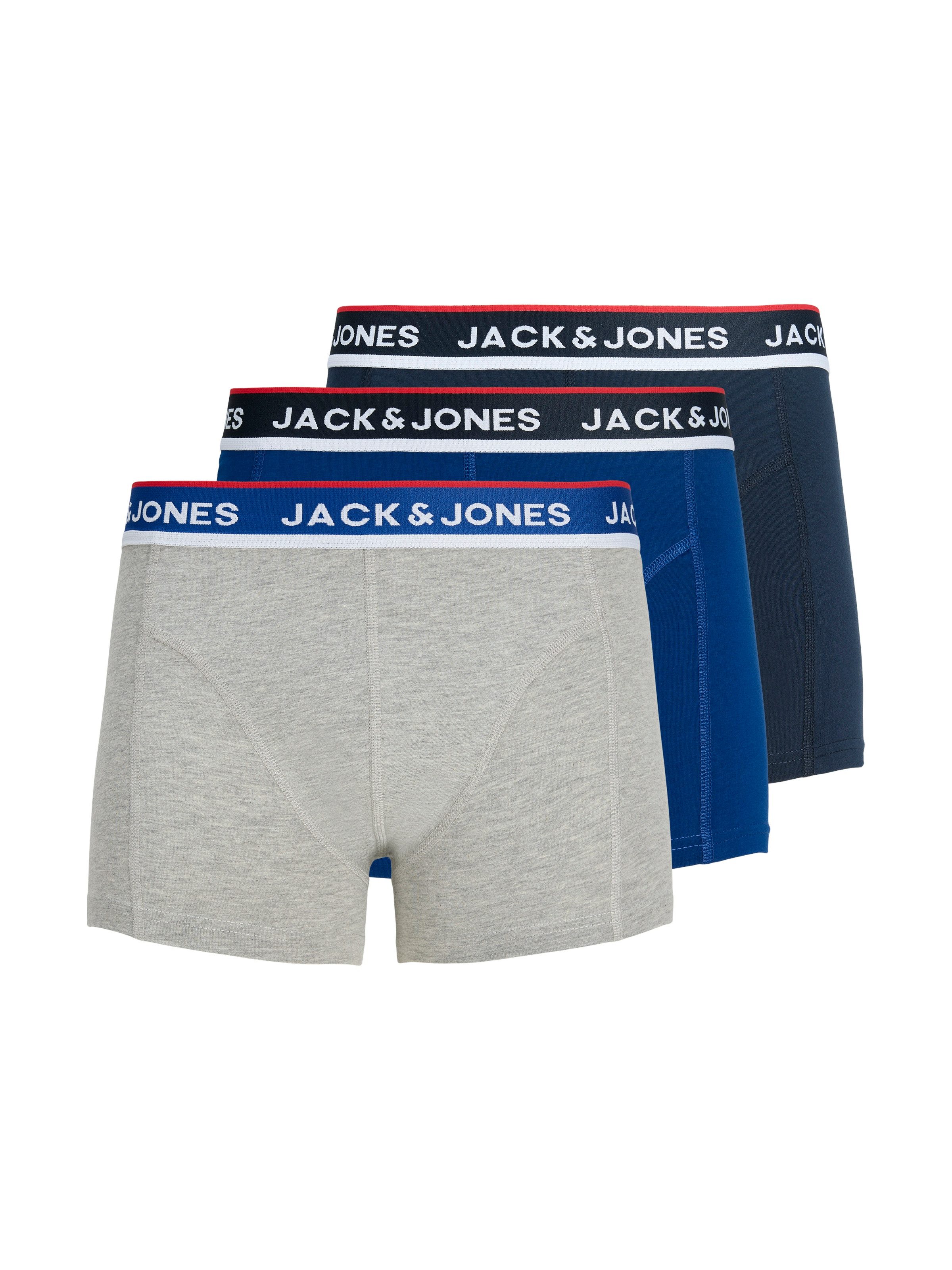 Jack & Jones Trunk JACSWAY SOLID TRUNKS 3 PACK (Packung, 3-St) Baumwollmischung, elastischer Bund
