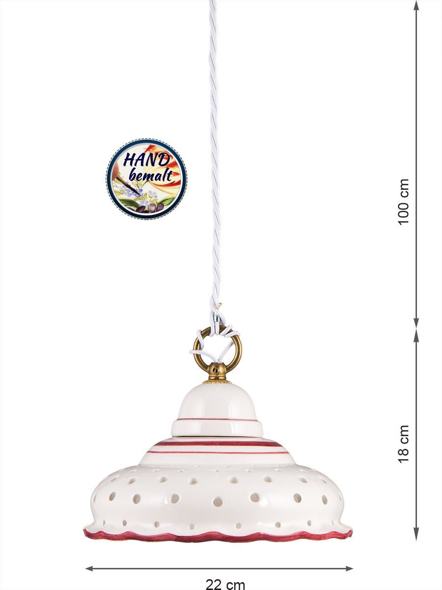 Helios Leuchten Pendelleuchte Küchenlampe Keramik, Keramiklampe, Deckenlamp günstig online kaufen