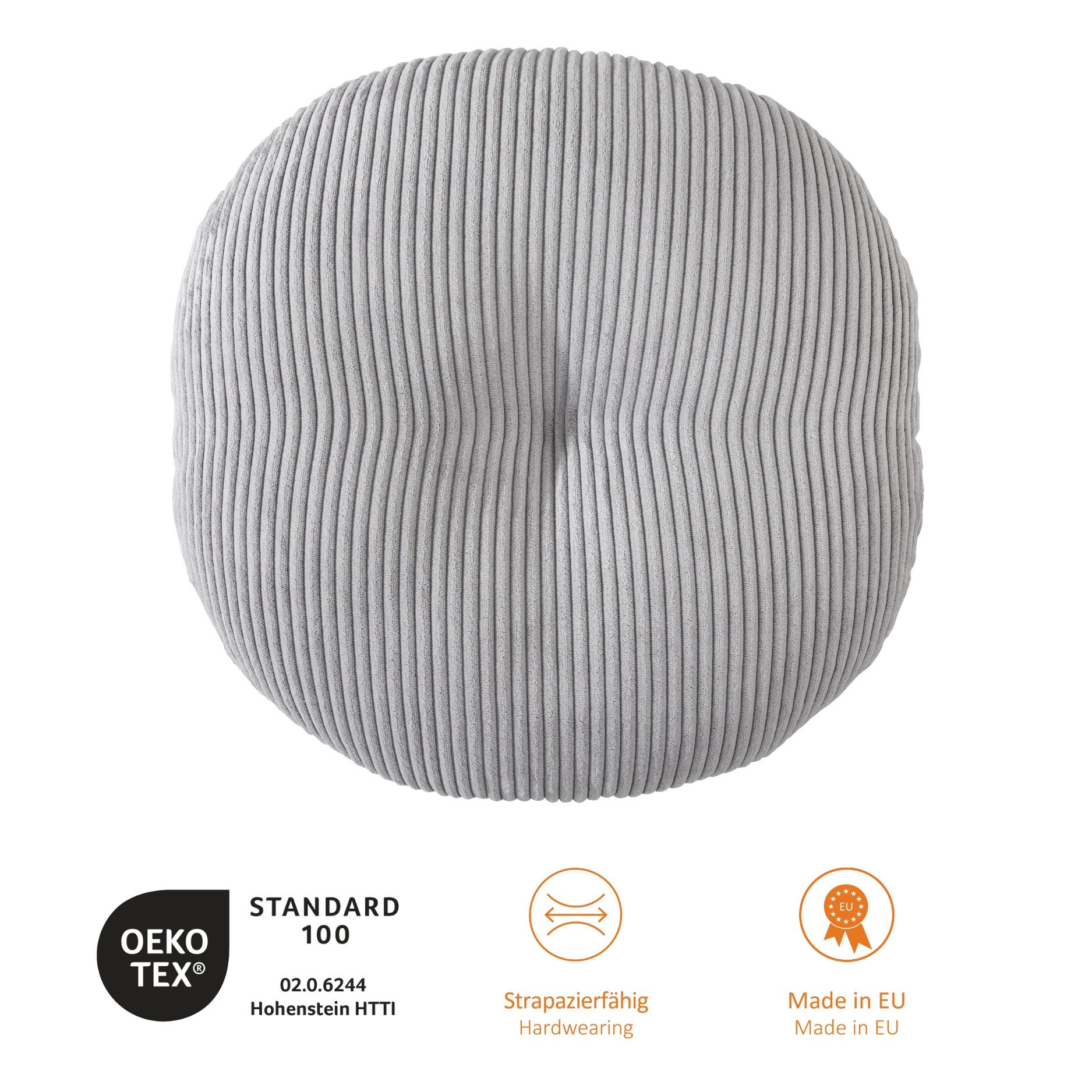 sleepling Bodenkissen Bodensitzkissen, hochwertiger Möbelstoff in Cord-Opti günstig online kaufen