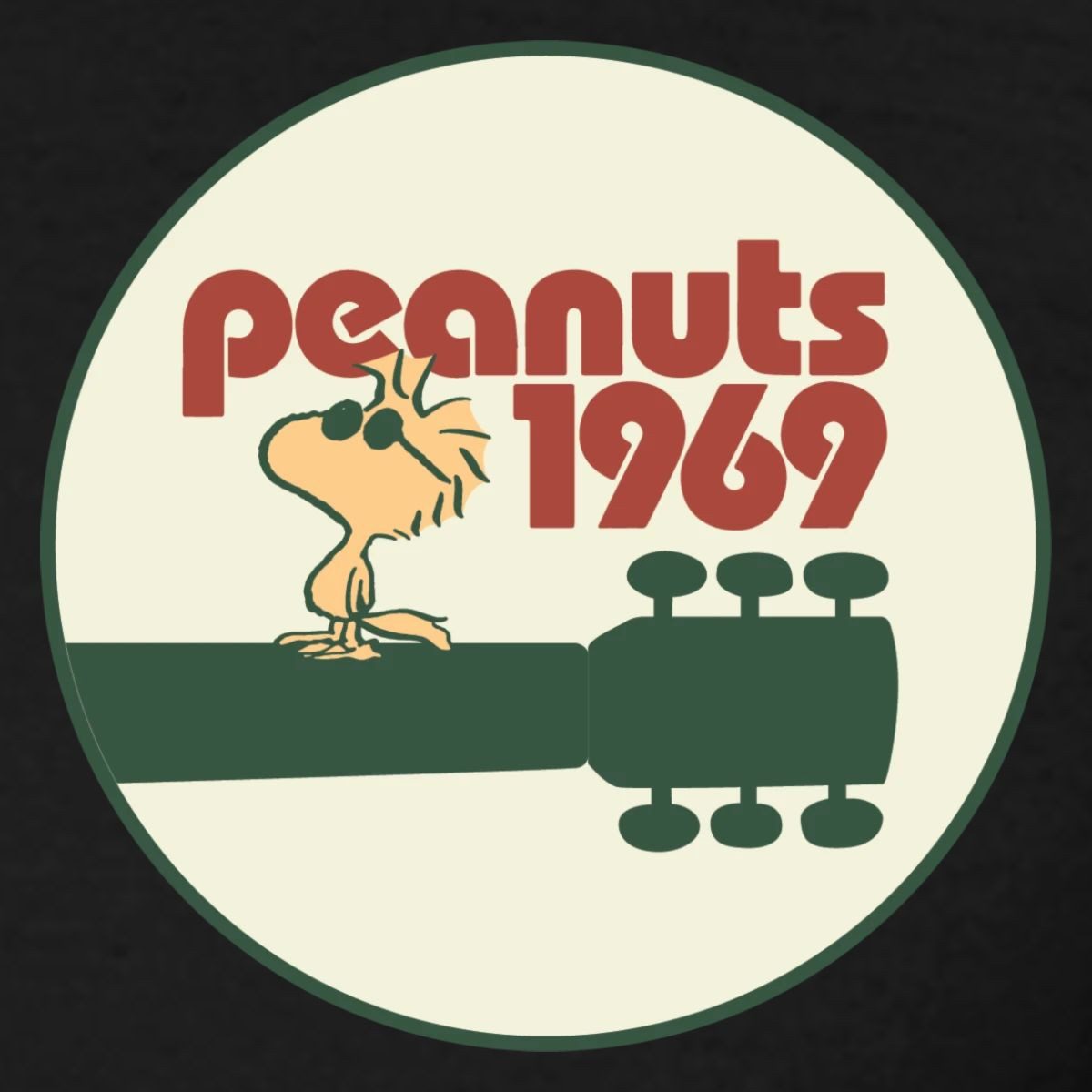 Spreadshirt T-Shirt Peanuts Woodstock Gitarre 1969 Musik Männer T-Shirt (1-tlg)