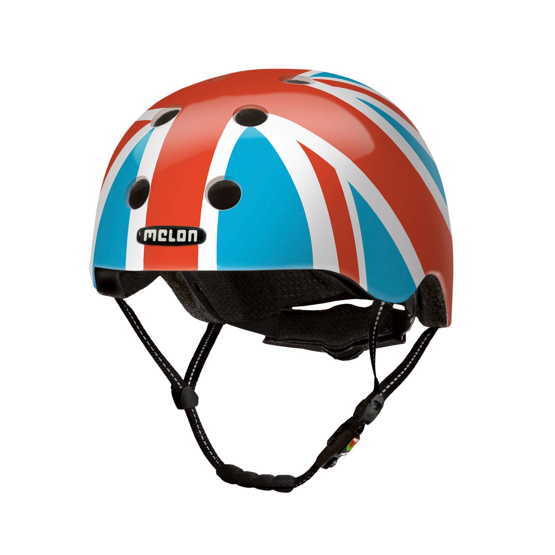 Melon Fahrradhelm Union Jack Summer Sky, super leicht, Magnetverschluss, größenverstellbar, mehr als 50 Designs