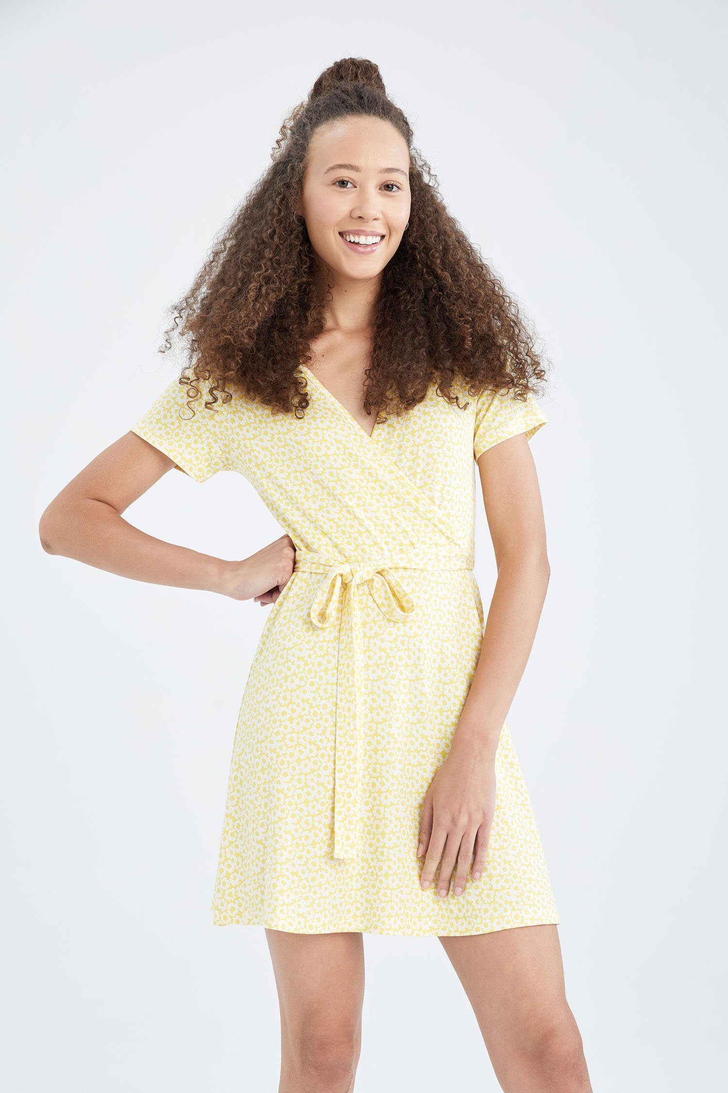 DeFacto Sommerkleid Damen Sommerkleid A-LINE DRESS | Sommerkleider