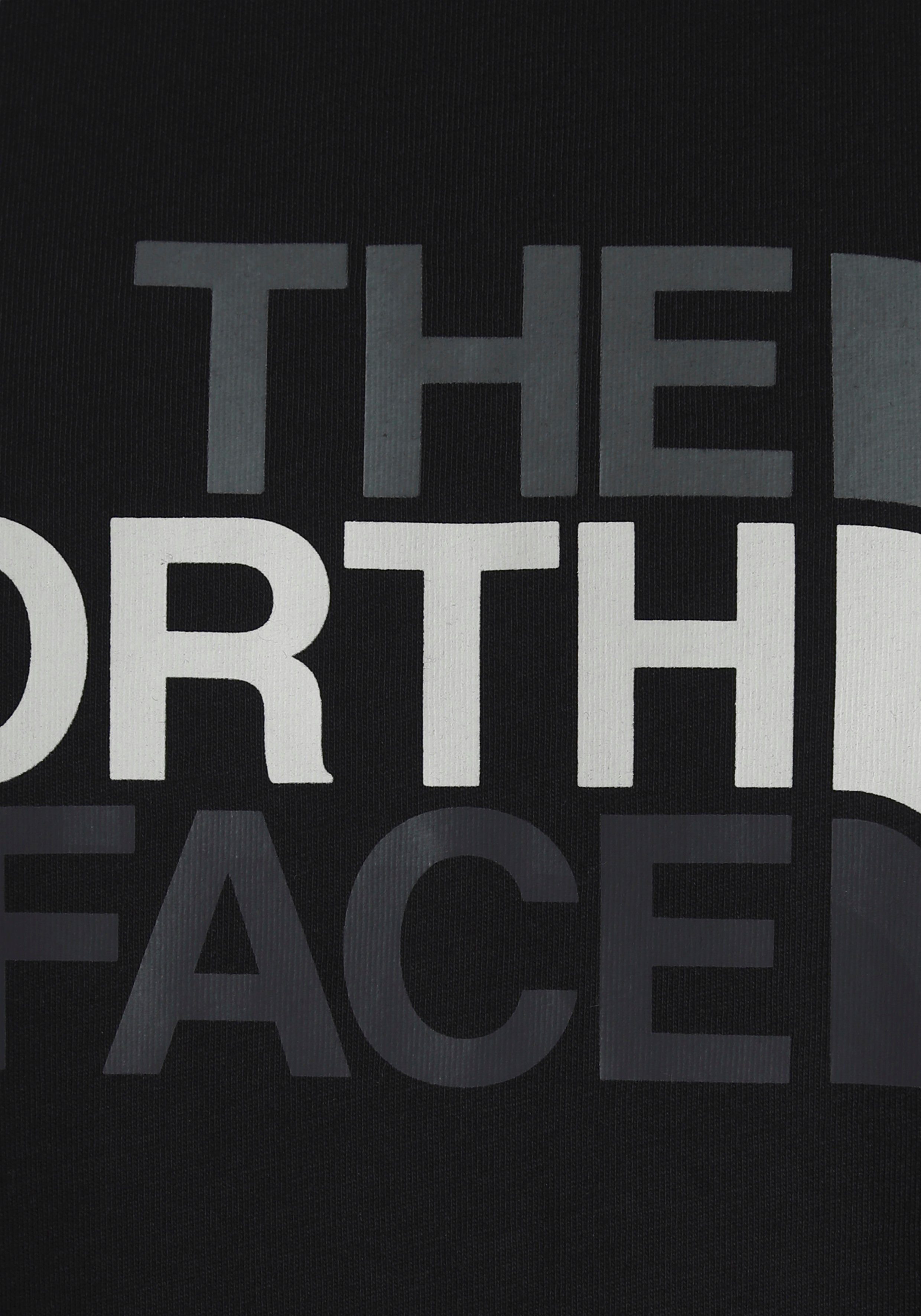 schwarz Face TEE EASY Logo-Print T-Shirt The North Großer