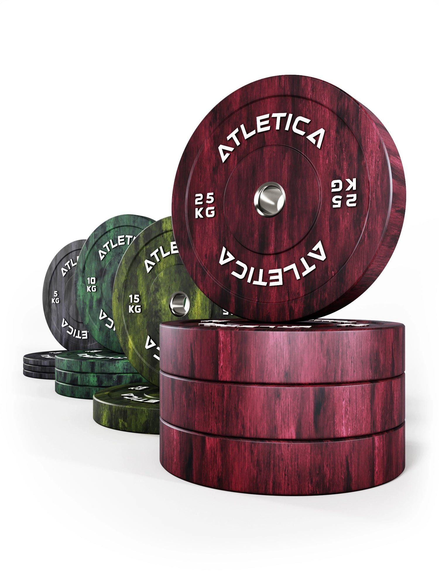 ATLETICA Hantelscheiben Fusion Bumper Plates SET, 190kg