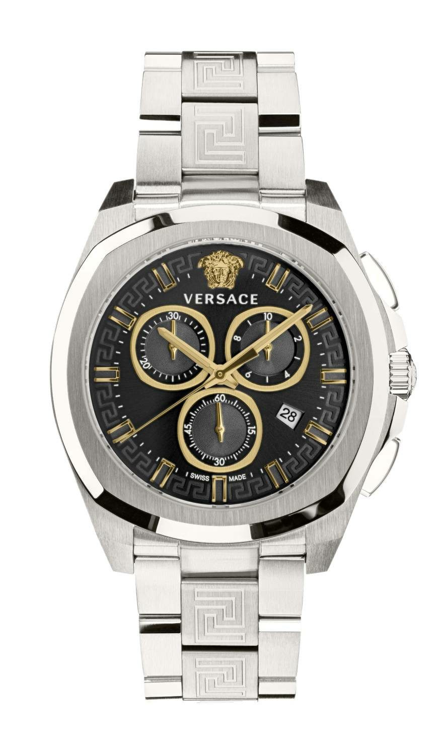 Versace Chronograph Chronograph für Herren, (1-tlg., Armbanduhr)