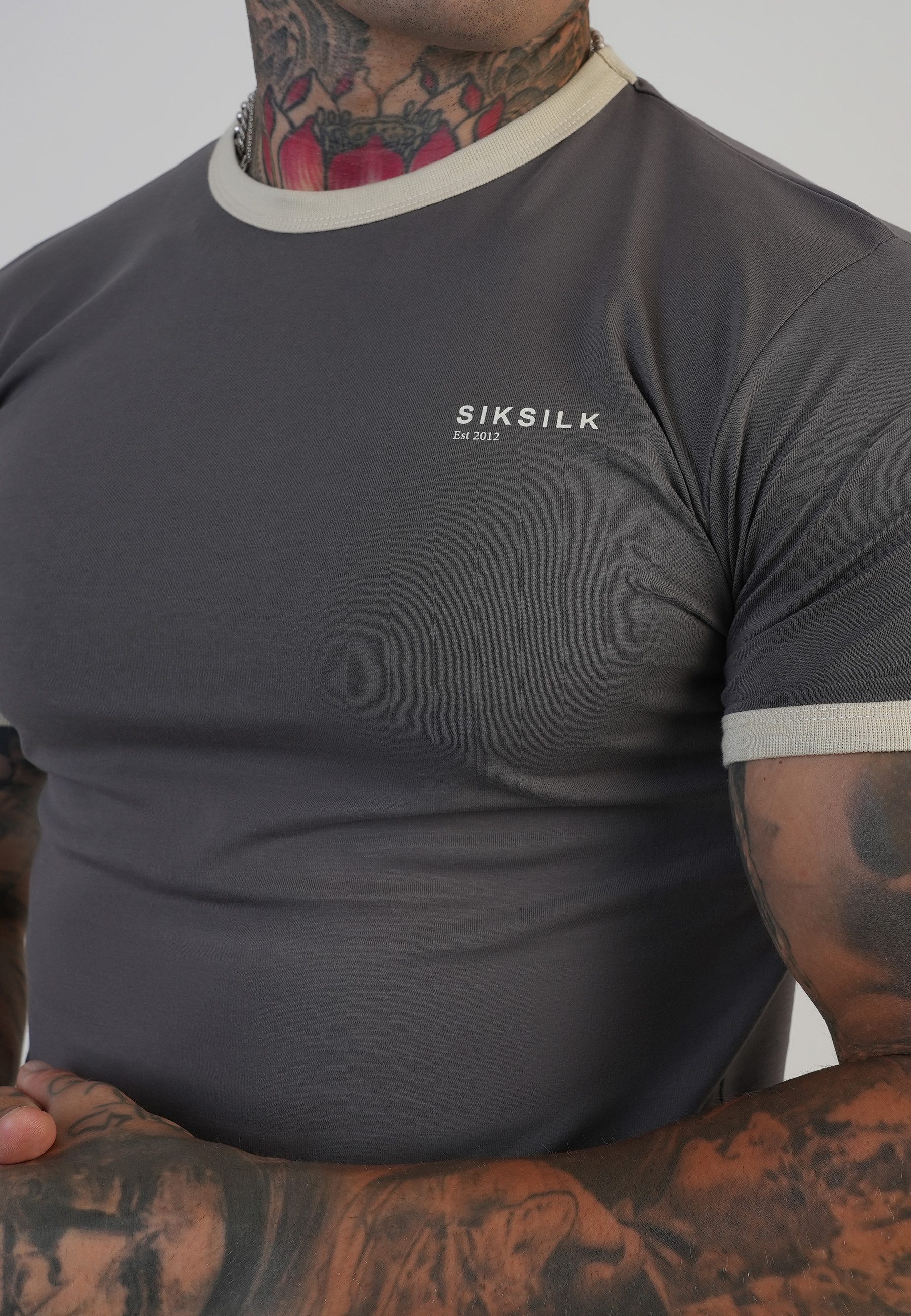 Siksilk T-Shirt SikSilk Herren Ringer T-Shirt günstig online kaufen