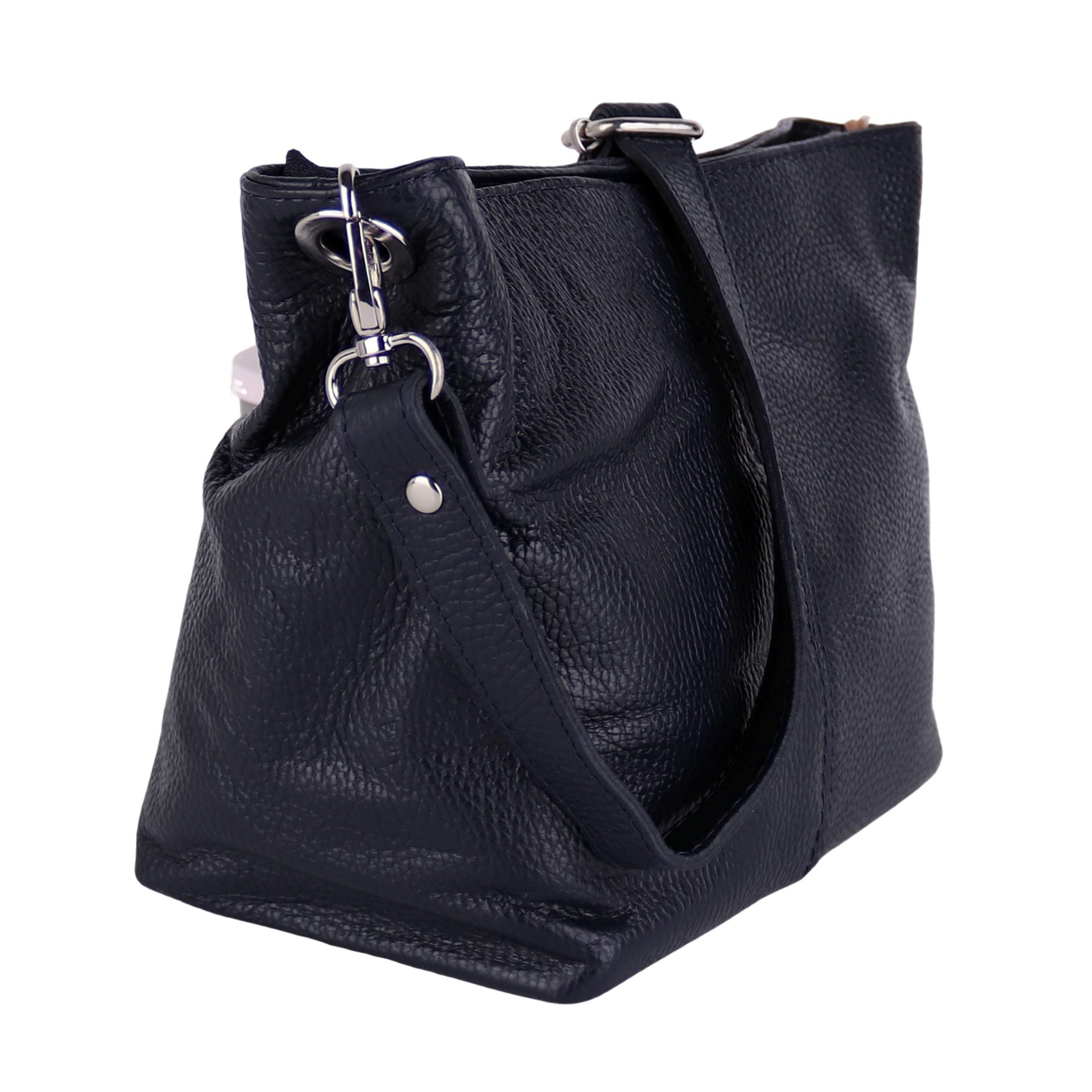 MIRROSI Umhängetasche Damen Crossbody Bag, Echtleder Made In Italy, Mittelgroße Damen Tasche 30x20x13cm – Bild 2 von 5