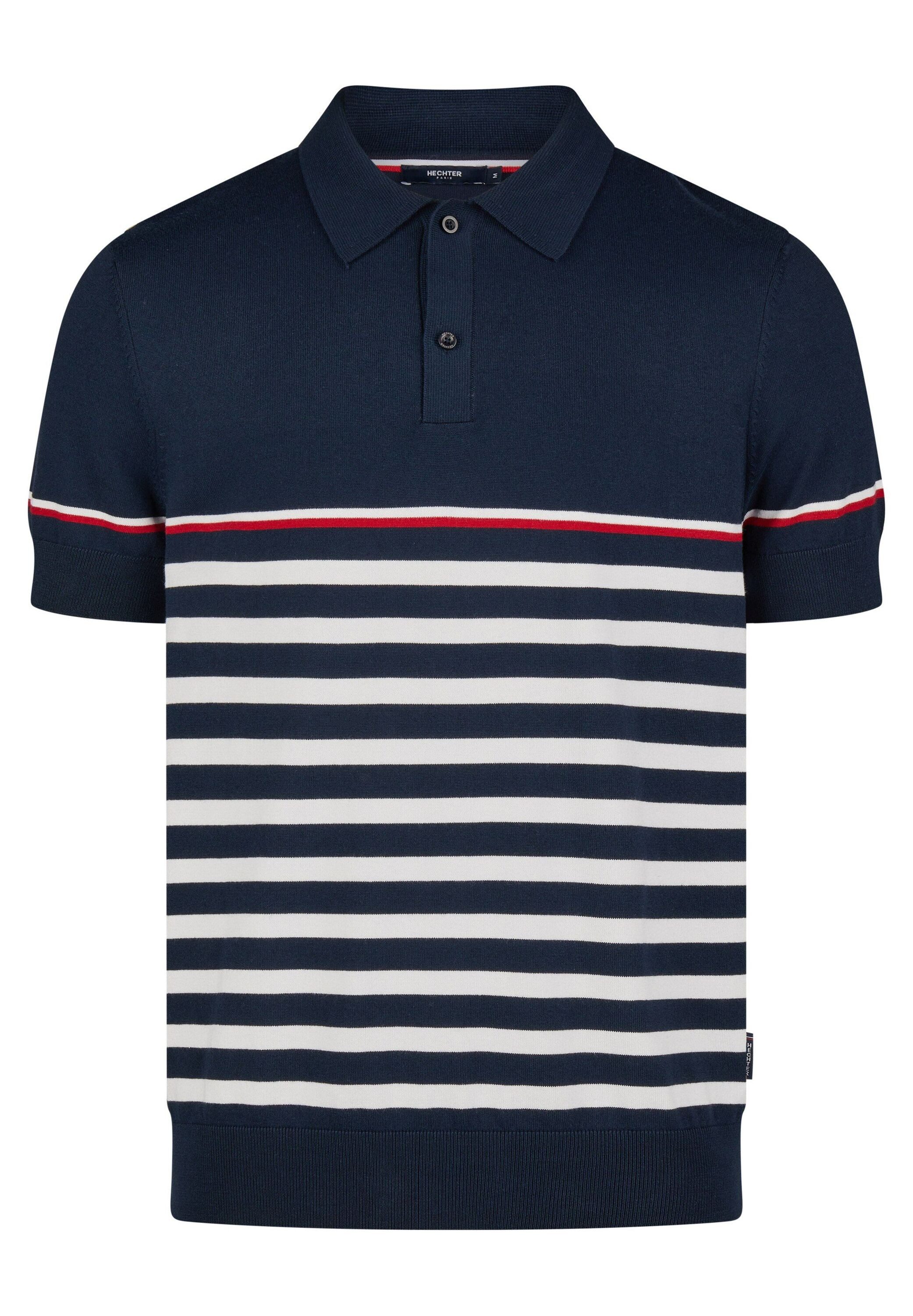 HECHTER PARIS Poloshirt KNIT POLOSHIRT (1-tlg) Aus softer leichter Modal-Mischung