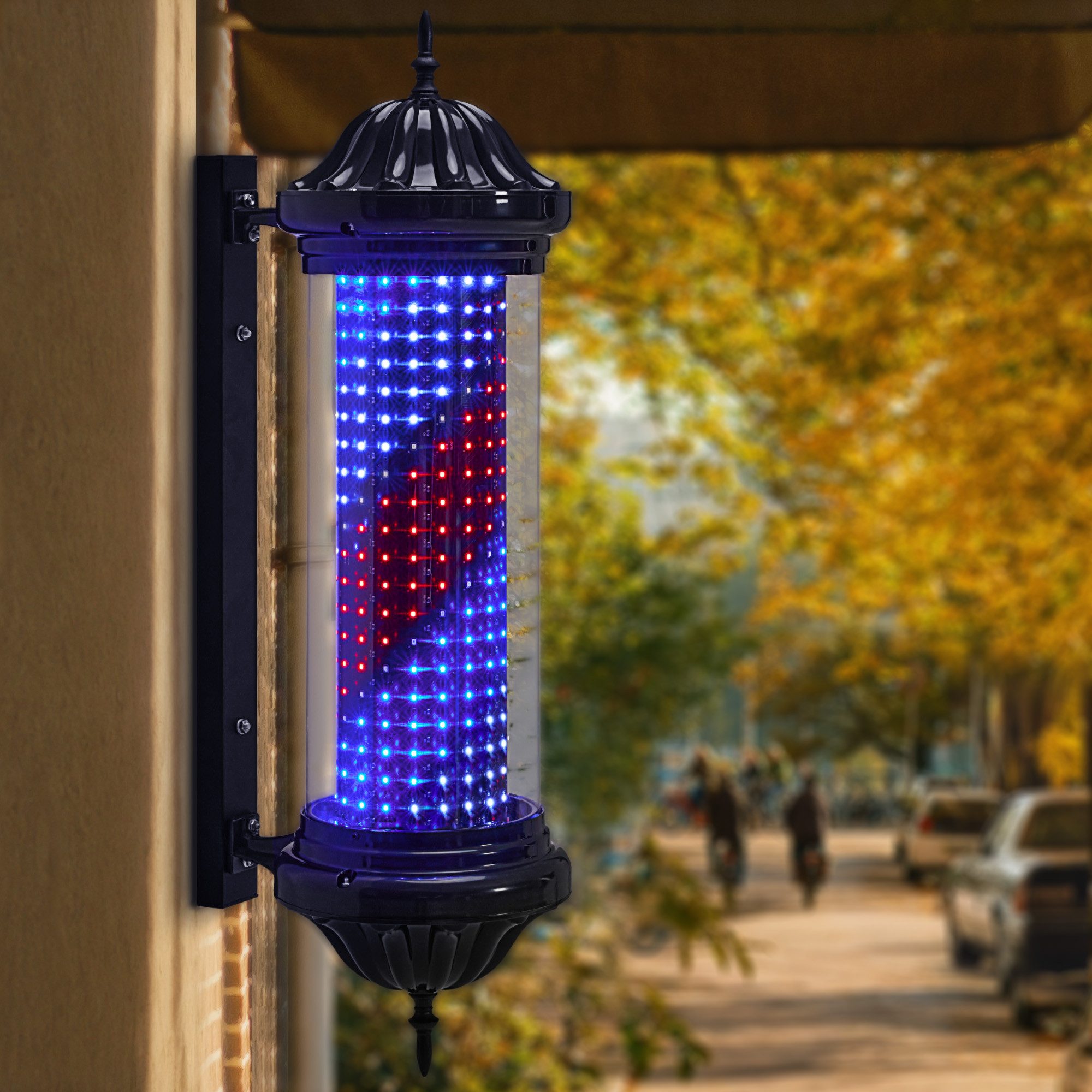 Barberpub Außen-Wandleuchte BarberPub Barber Pole Barbierstab, günstig online kaufen