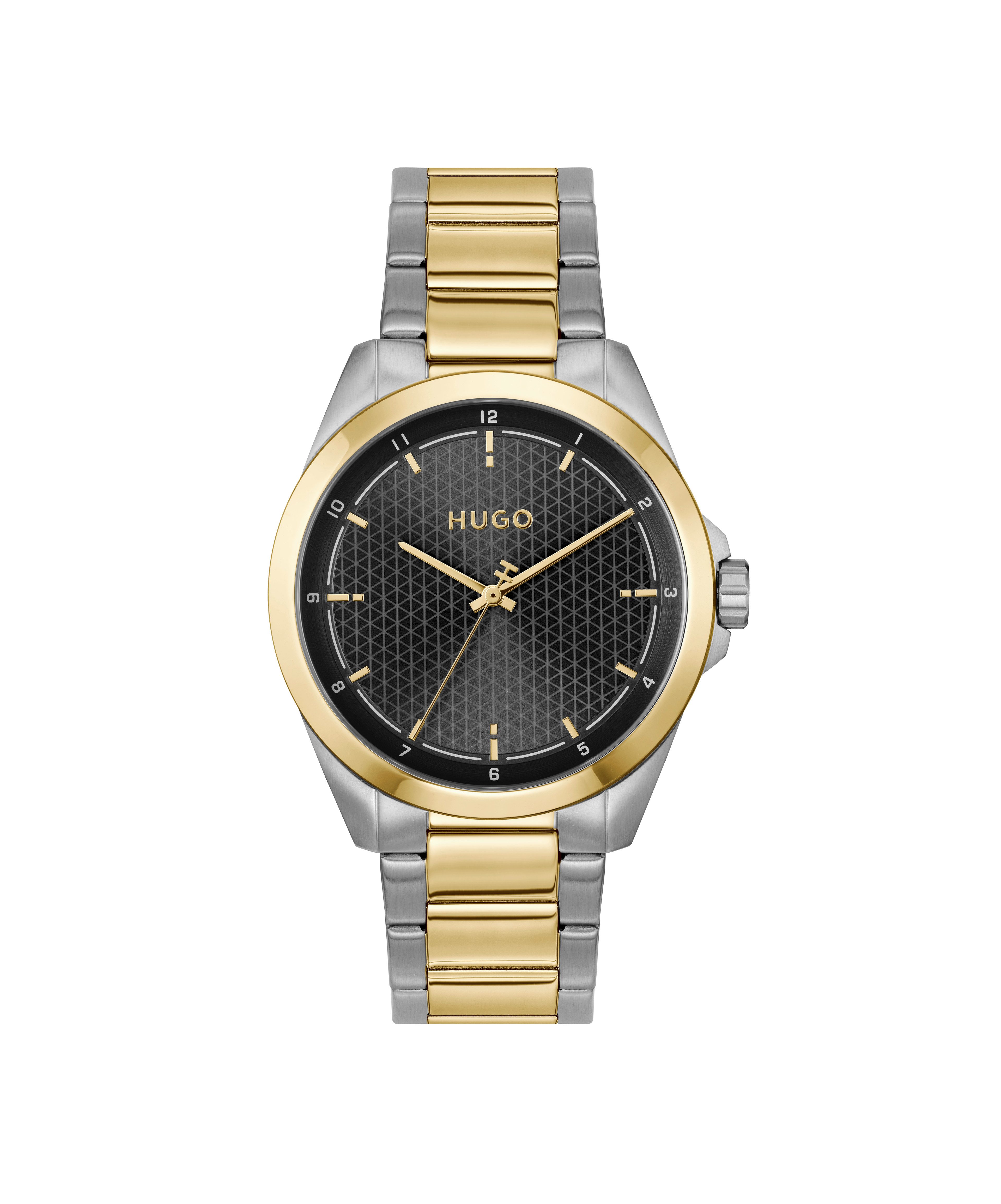 HUGO Quarzuhr #SEAM 1530452, Armbanduhr, Herrenuhr, Edelstahlarmband, analog