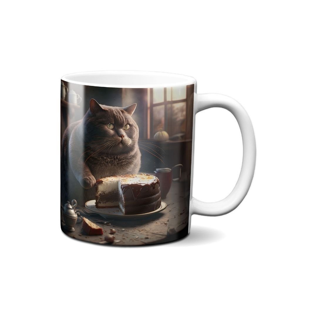 Hustling Sharks Tasse ml Katze - Geschenk, mit Tiermotiv - Hungrige Tasse Hustling Sharks® 330