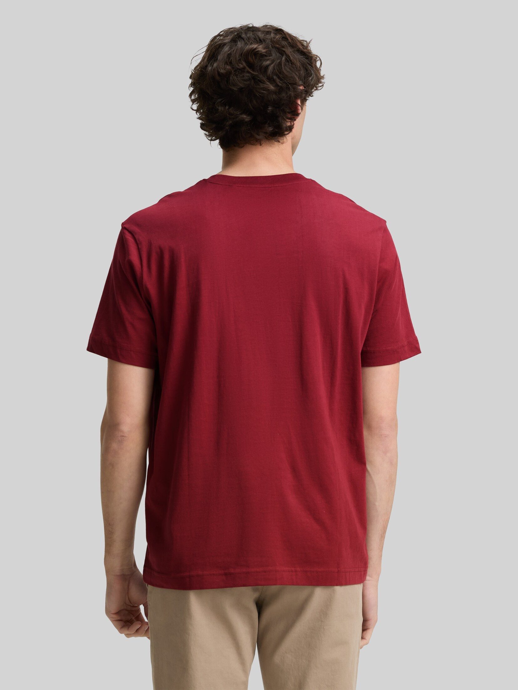 TOM TAILOR T-Shirt T-Shirt (im Einserpack) T-Shirt mit Logo-Print