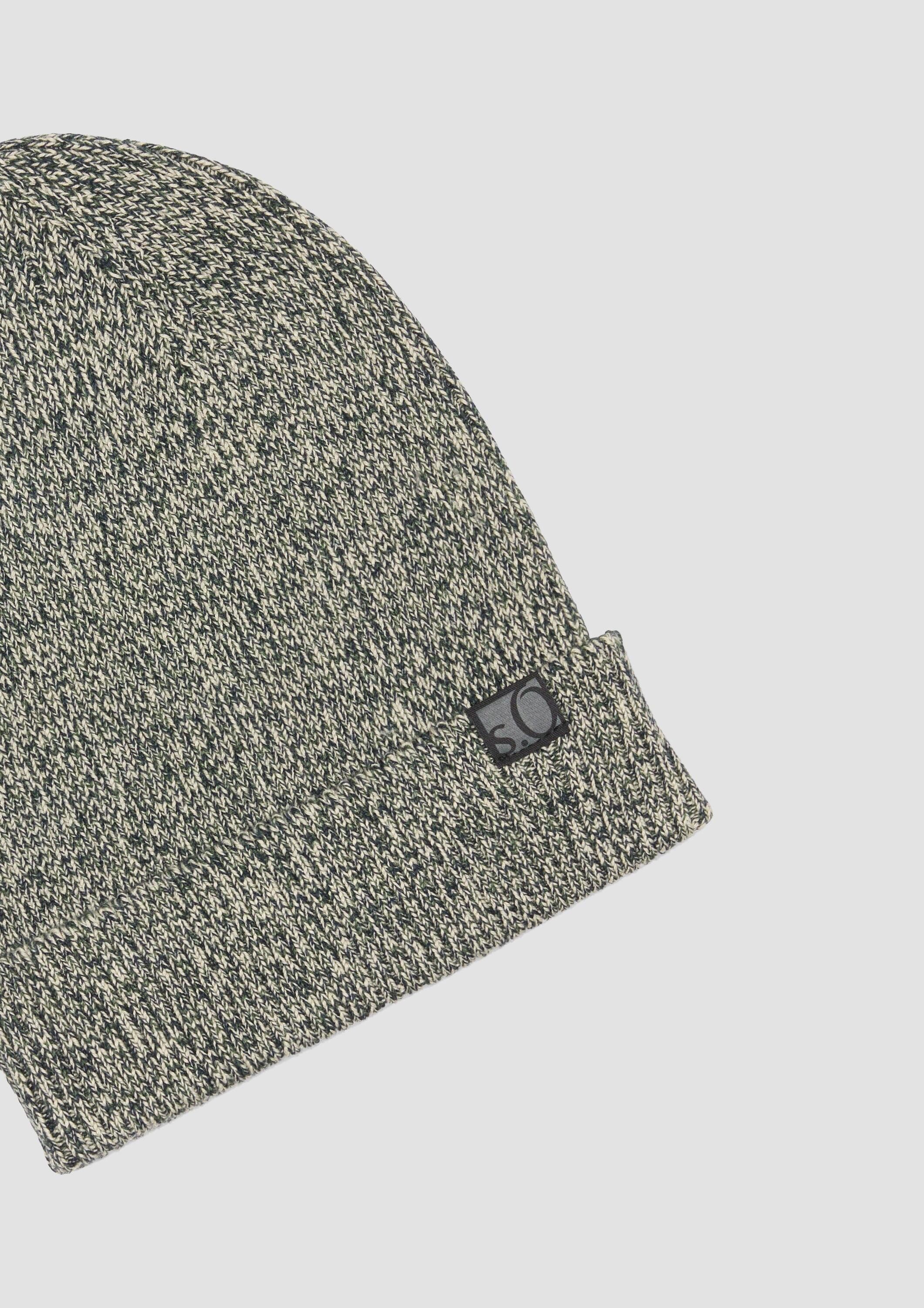 s.Oliver Strickmütze Mütze Strickbeanie mit Turn-up-Funktion