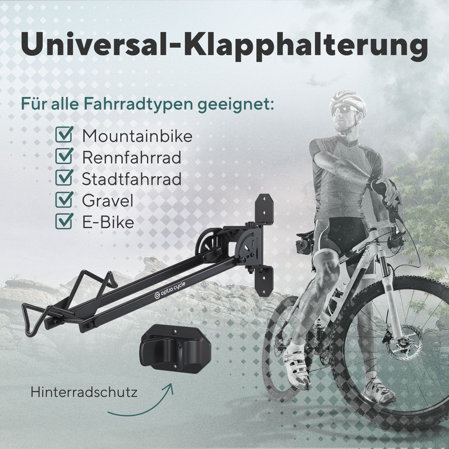 Optio Cylce Fahrradhalter Optio Cycle Fahrrad Aufhängung für die Wand