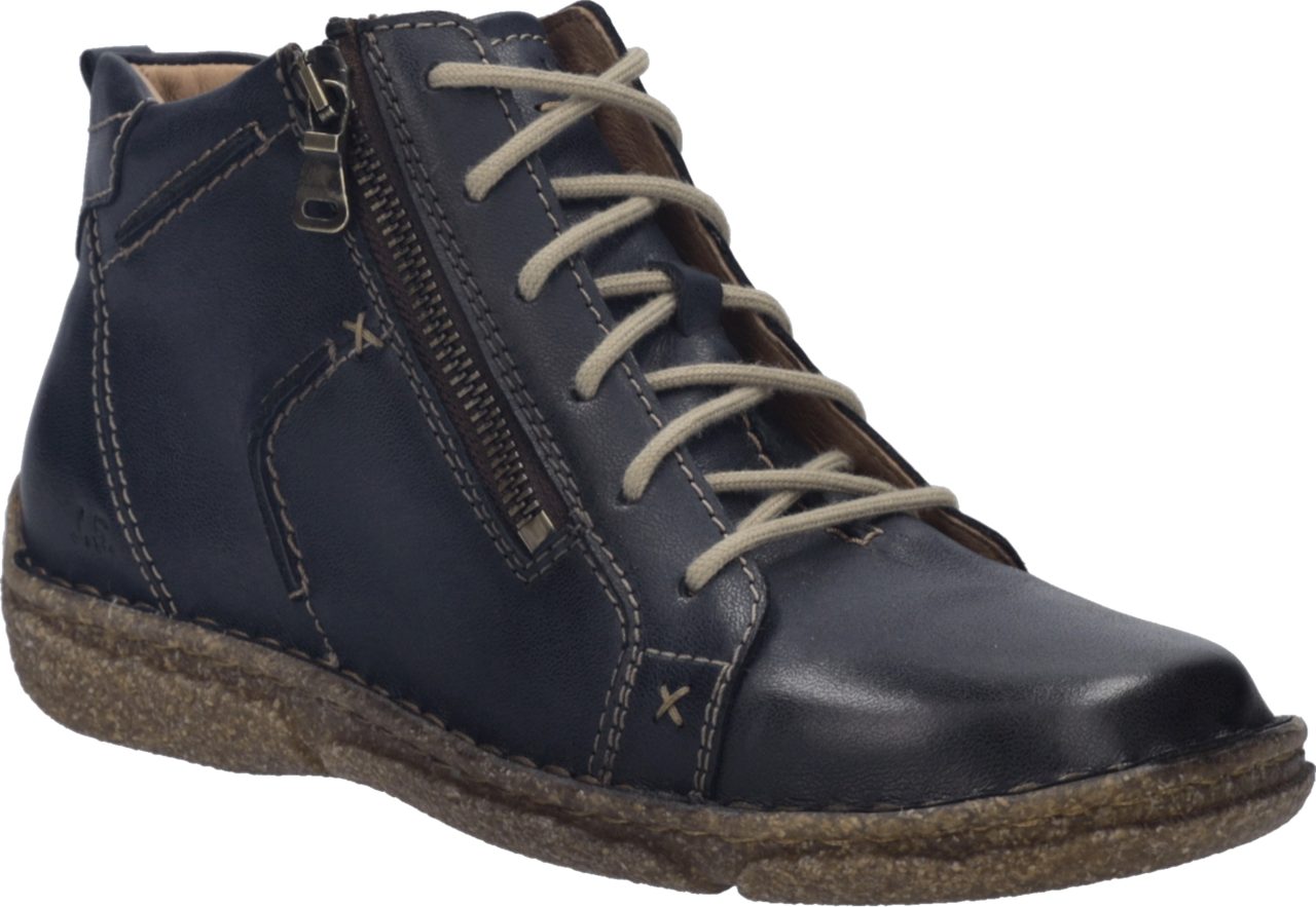 Josef Seibel Neele 71 Schnürboots Schnürstiefelette mit praktischem Außenreißverschluss, Weite G (weit)