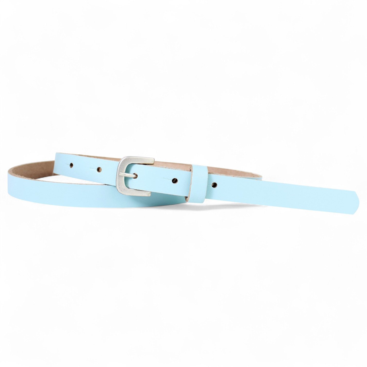 FRONHOFER Taillengürtel Damen Rindsleder (1-St) Schmal, versilbert, Made in Germany