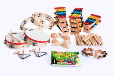 Voggenreiter Tambourine Instrumenten-Set für den Kindergarten, 32-St., für eine Gruppe von bis zu 10 Kindern, ab 3 Jahre