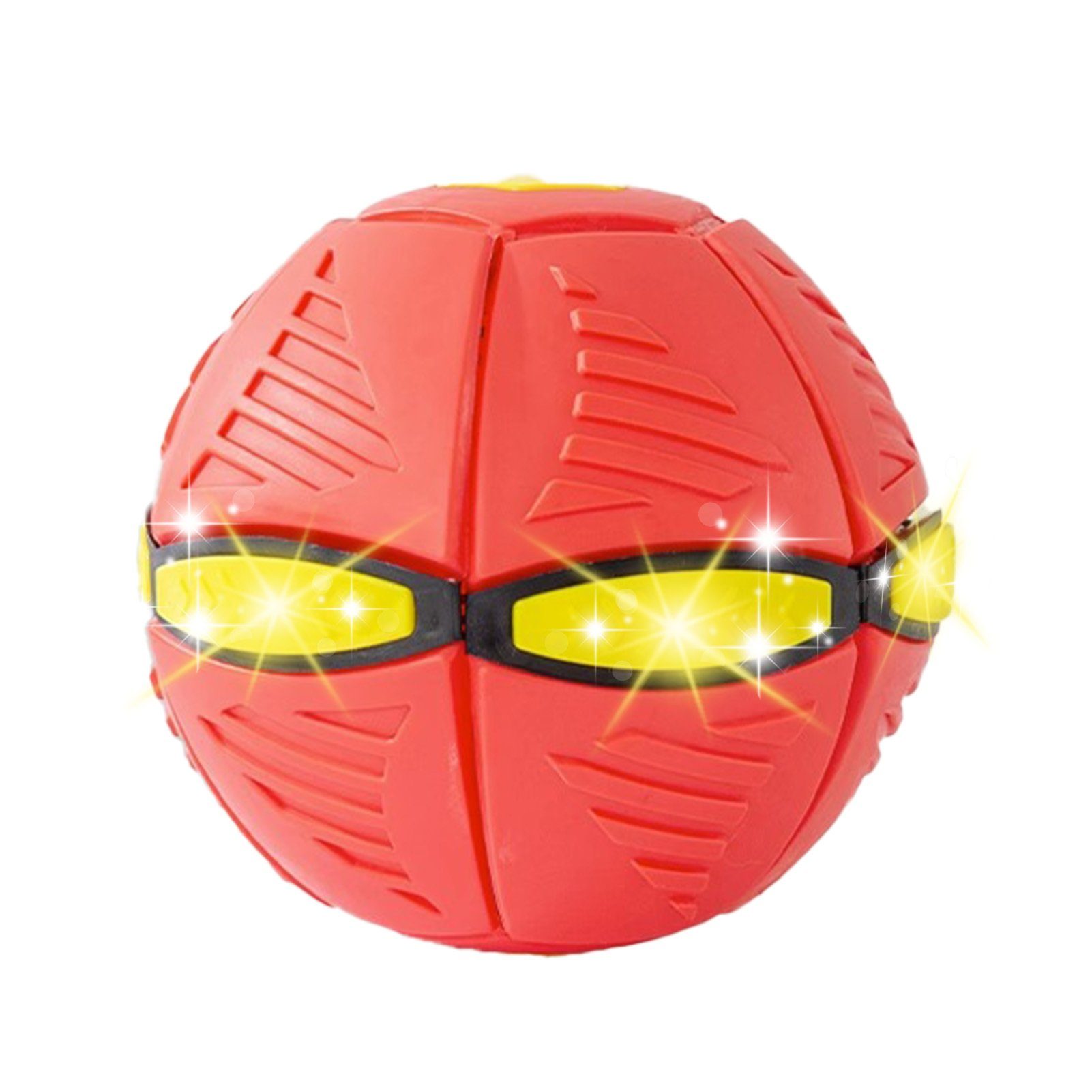 Blusmart Tierball Hüpfendes Ballspielzeug Für Hunde, Stomp Pet, Interaktives, Tierball Spiralball red 6 Lichter