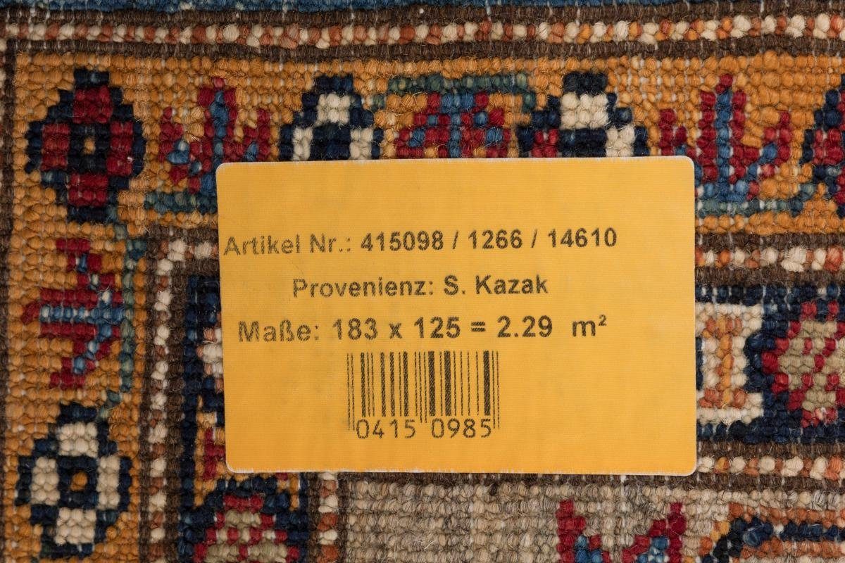 5 Super rechteckig, Trading, Nain Kazak mm Orientteppich, 124x182 Handgeknüpfter Höhe: Orientteppich