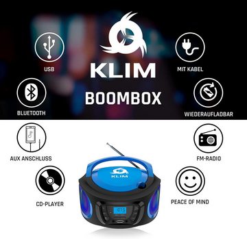 KLIM Boombox Radio mit CD Player Radio