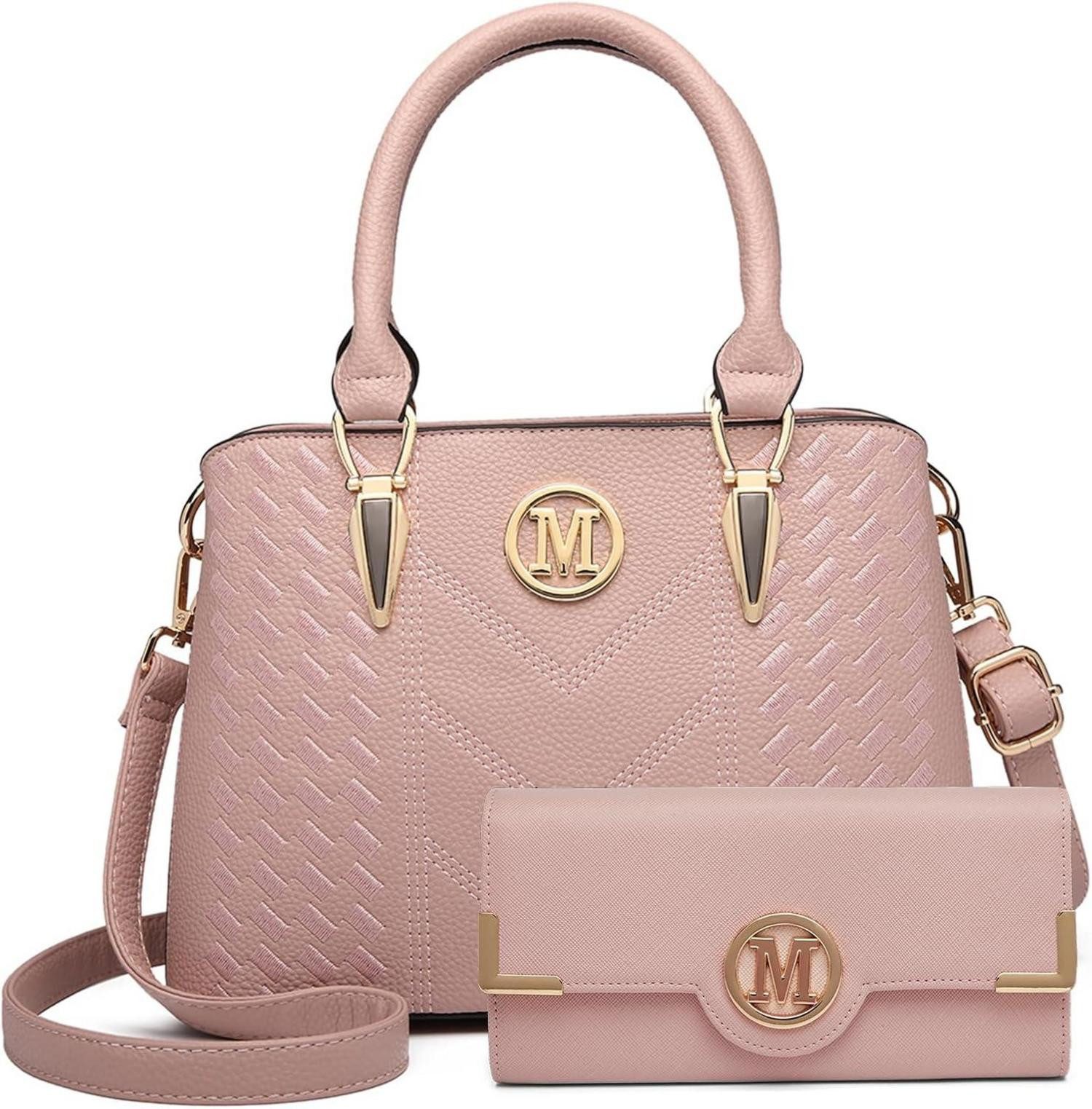 Handtasche Handtasche Damen Mittelgroß in Blau PU-Leder vielseitig organisiert