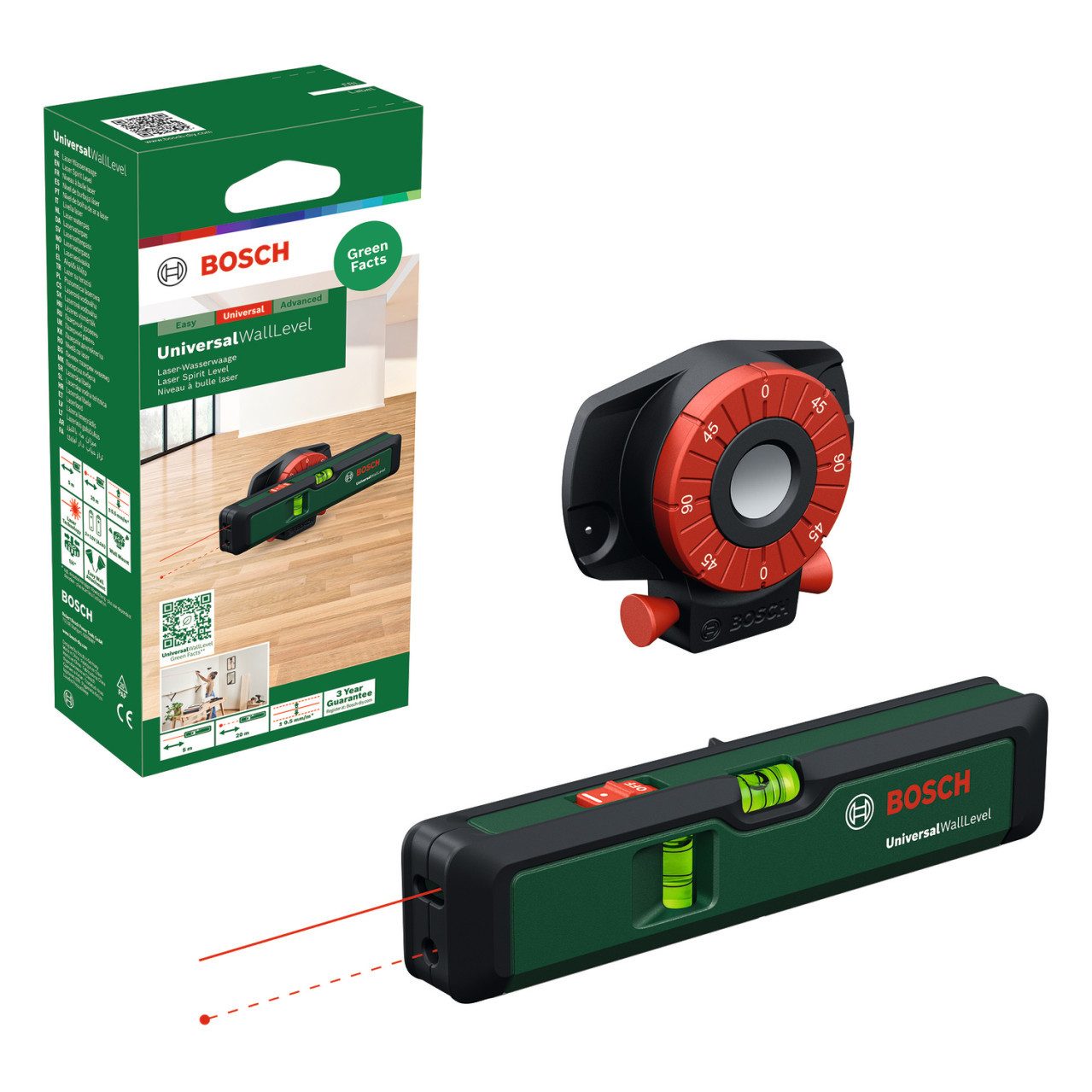 BOSCH Wasserwaage Bosch Laser-Wasserwaage UniversalWallLevel