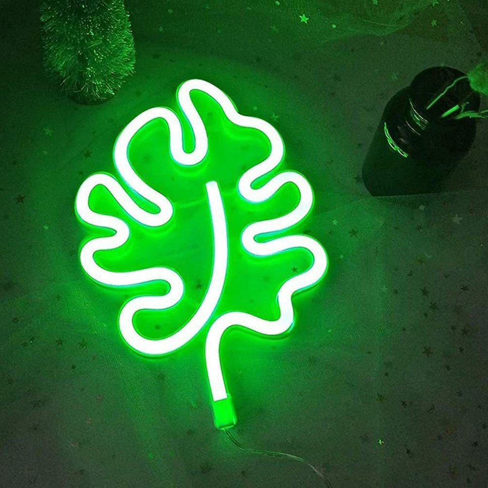 Rosnek LED Dekolicht Batterie/ USB, für Schlafzimmer Kinderzimmer Weihnachten Deko, Musiknote, LED Neon Lichter, Hochzeit Party Wand Deko