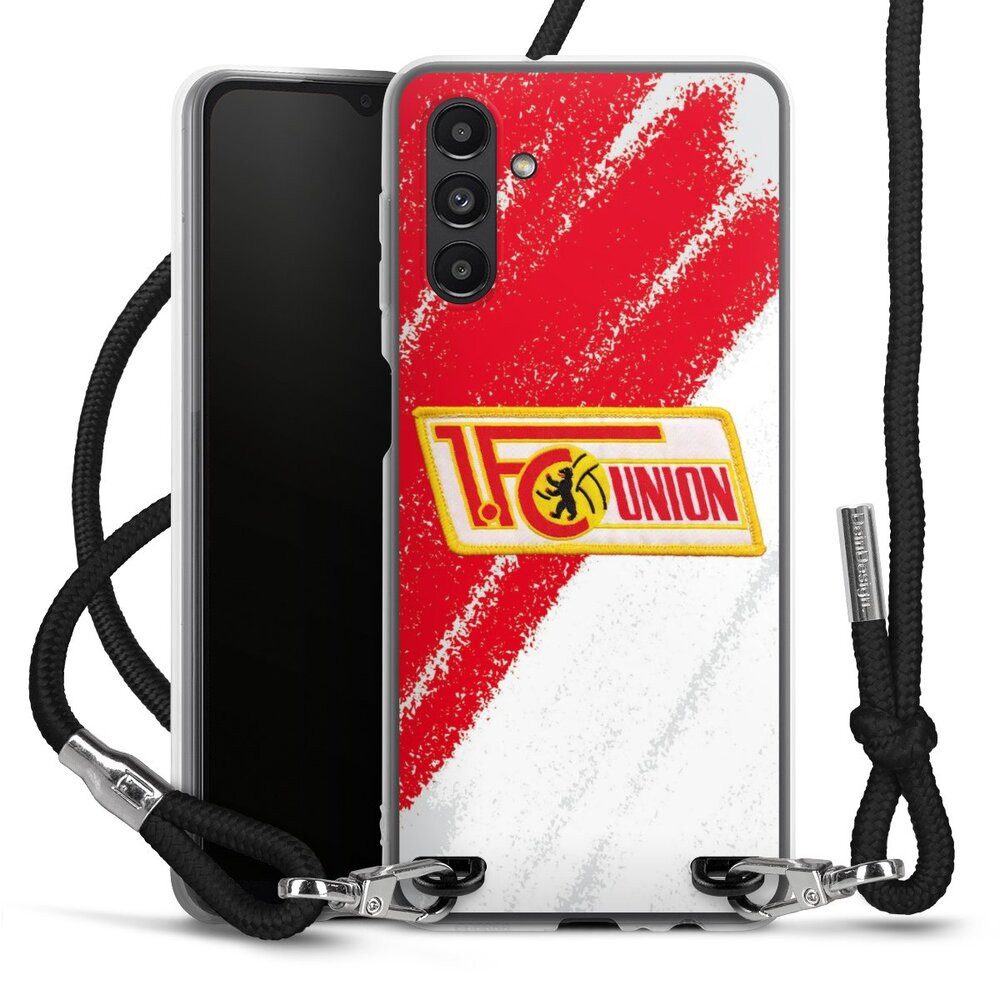 DeinDesign Handyhülle Offizielles Lizenzprodukt 1. FC Union Berlin Logo, Samsung Galaxy A13 5G Handykette Hülle mit Band Case zum Umhängen
