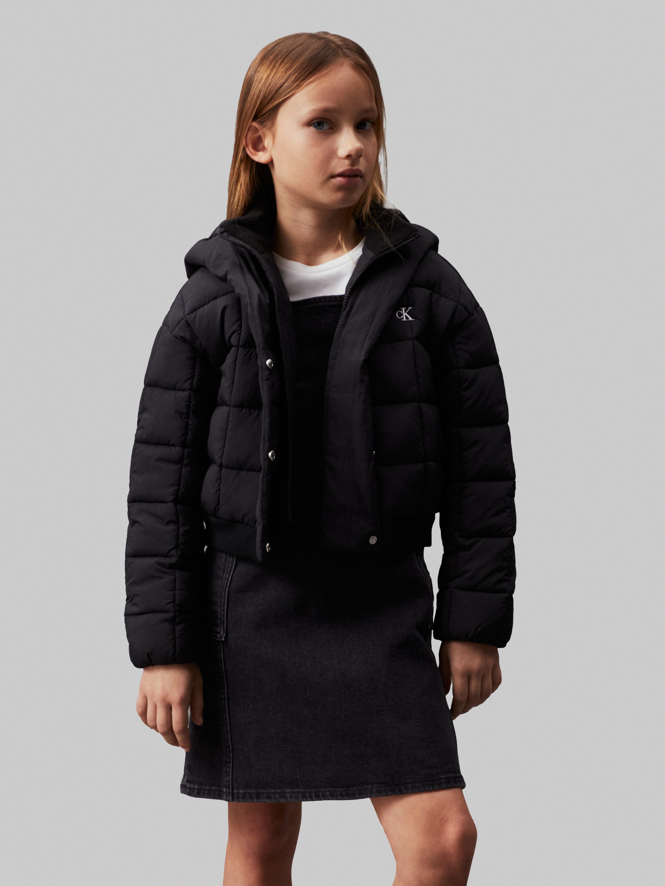 Calvin Klein Jeans Outdoorjacke ARCHIVE GRID PUFFER JACKET für Kinder bis 16 Jahre