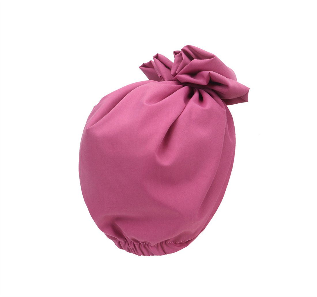 DÖRÖY Schlapphut Damenmode Wrap-Around-Hüte, Rosa Vintage-Stirnbänder, Blumen-Pullover-Hüte