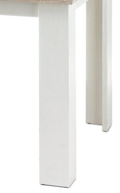 Stylefy Esstisch Samwell Pinie Weiß, Pinie (Esstisch, Tisch), 90x160 cm, viel Stauraum, rechteckig, variabel stellbar, Landhausstil