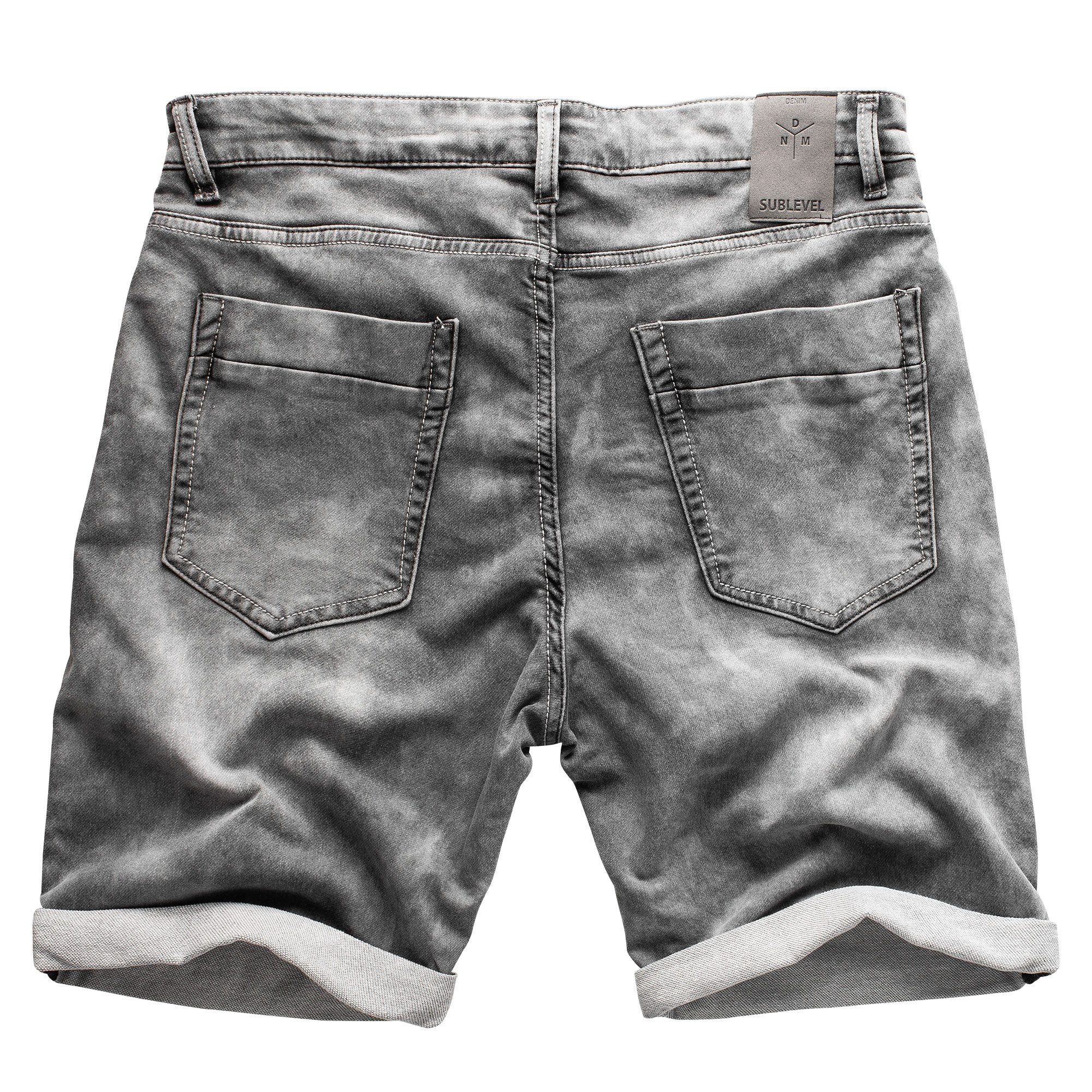 SUBLEVEL Shorts Sweat Shorts Jeans Kurze Hose Bermuda Sweatpants – Bild 2 von 5