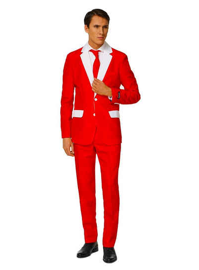 SuitMeister Partyanzug SuitMeister Santa Outfit, Für festliche Typen: cooler Anzug für die Weihnachtsfeier